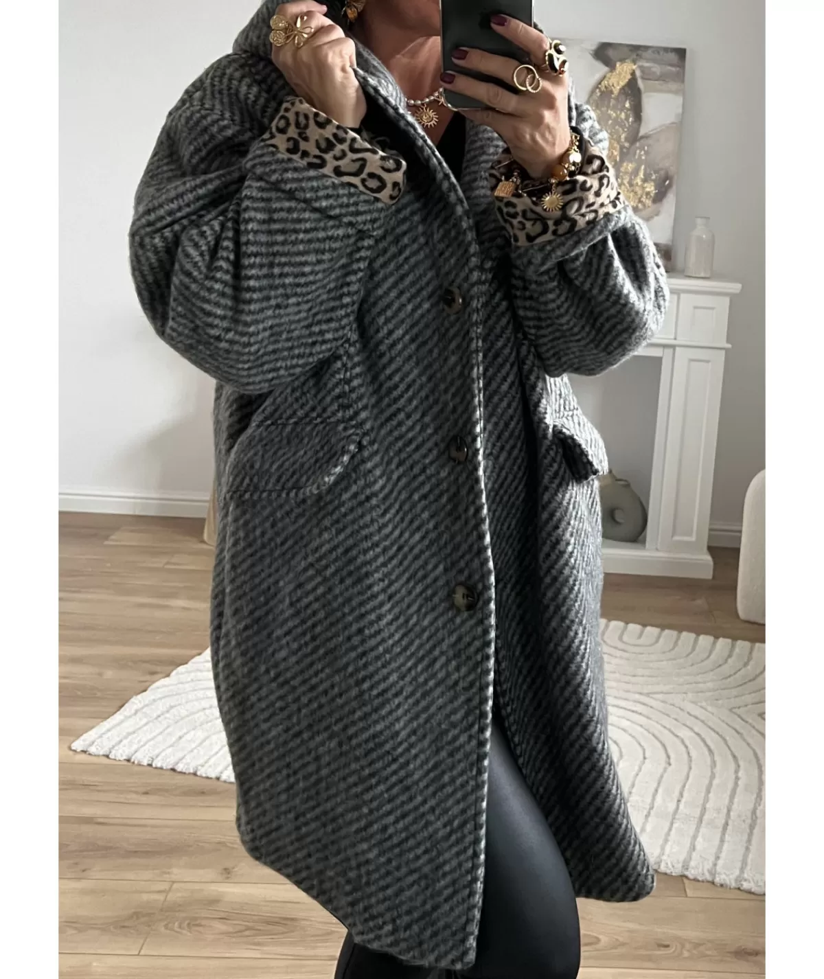 La boutique de Lilie Manteaux>MANTEAU MIRABELLE Grisfonce