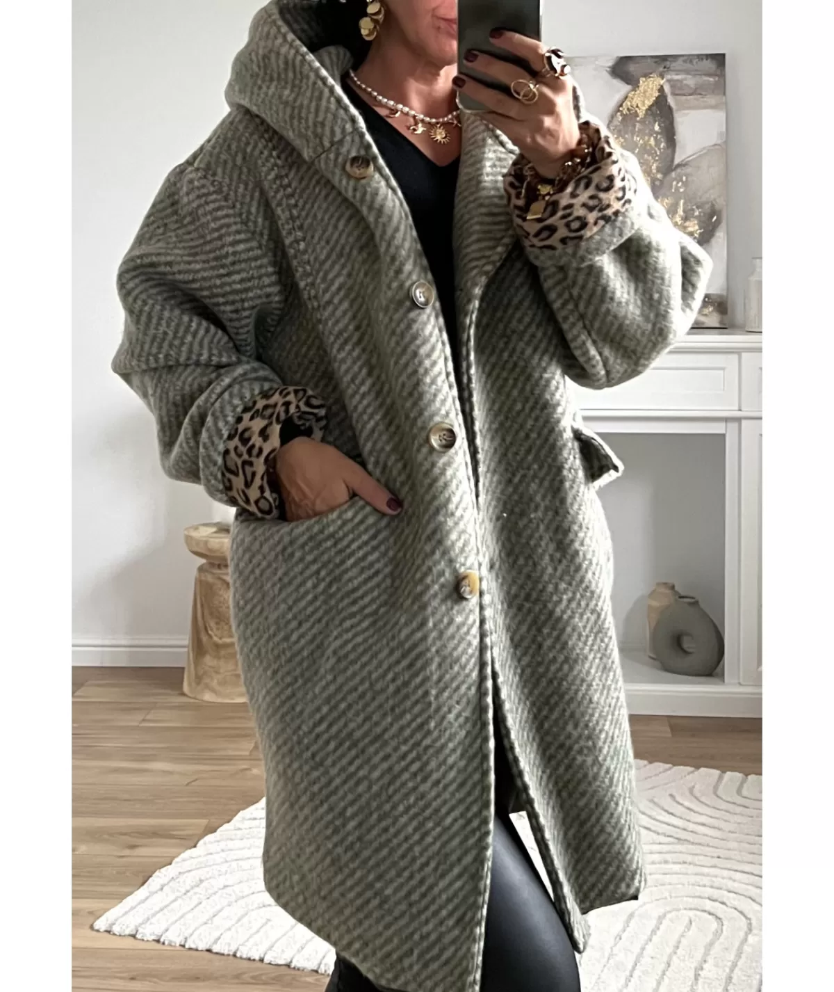 La boutique de Lilie Manteaux>MANTEAU MIRABELLE Kaki