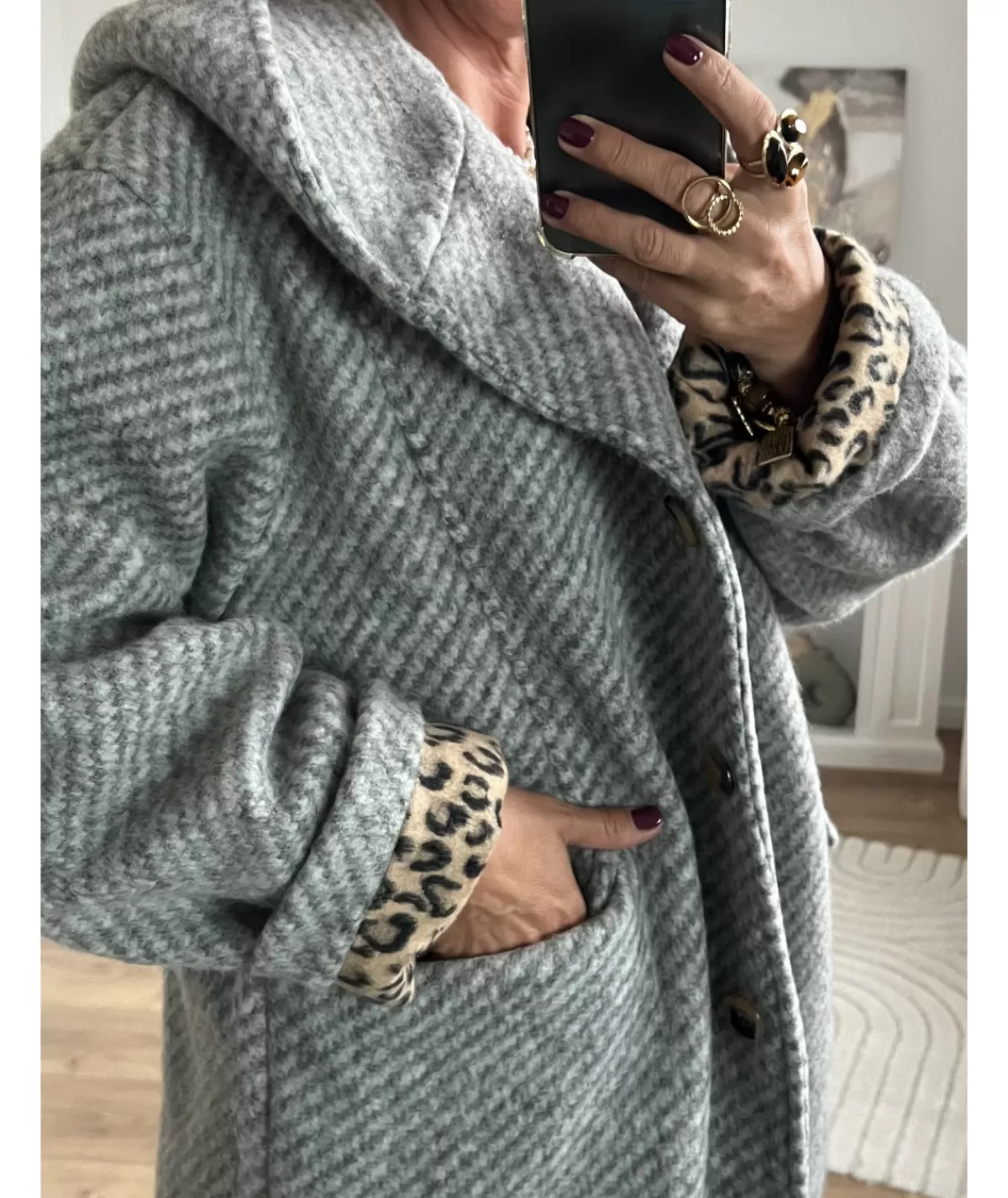 La boutique de Lilie Manteaux>MANTEAU MIRABELLE Gris
