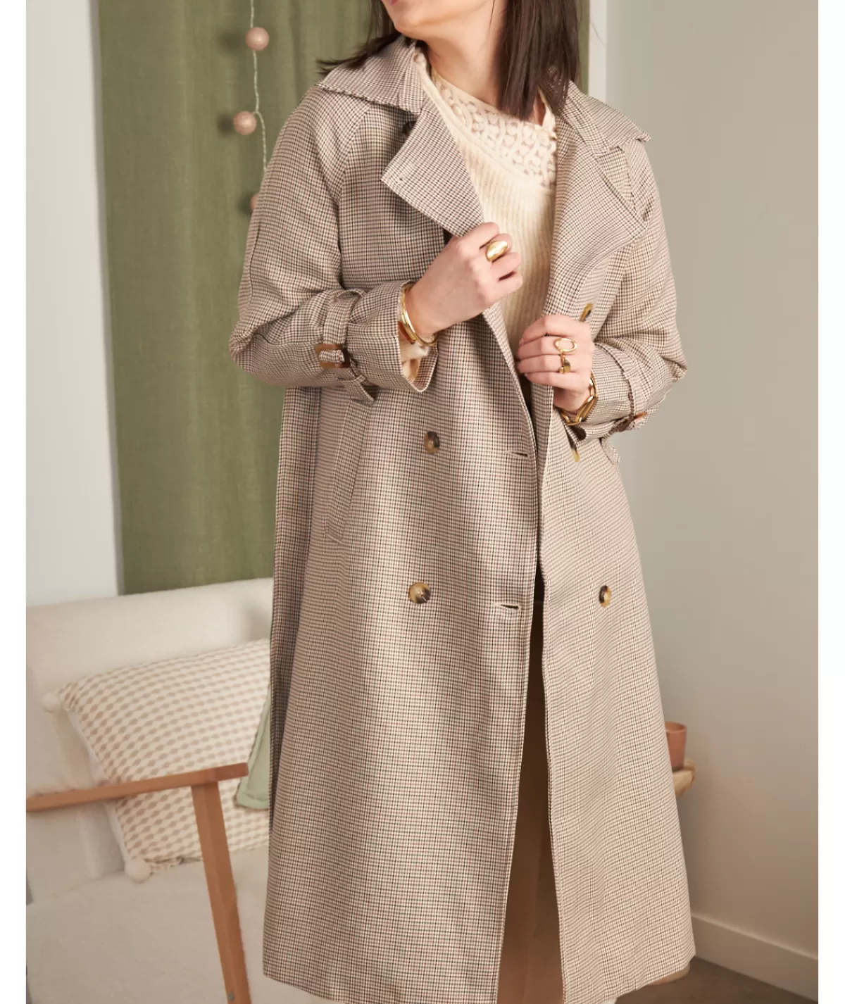 La boutique de Lilie Manteaux>MANTEAU OCTAVIA LONG Beige