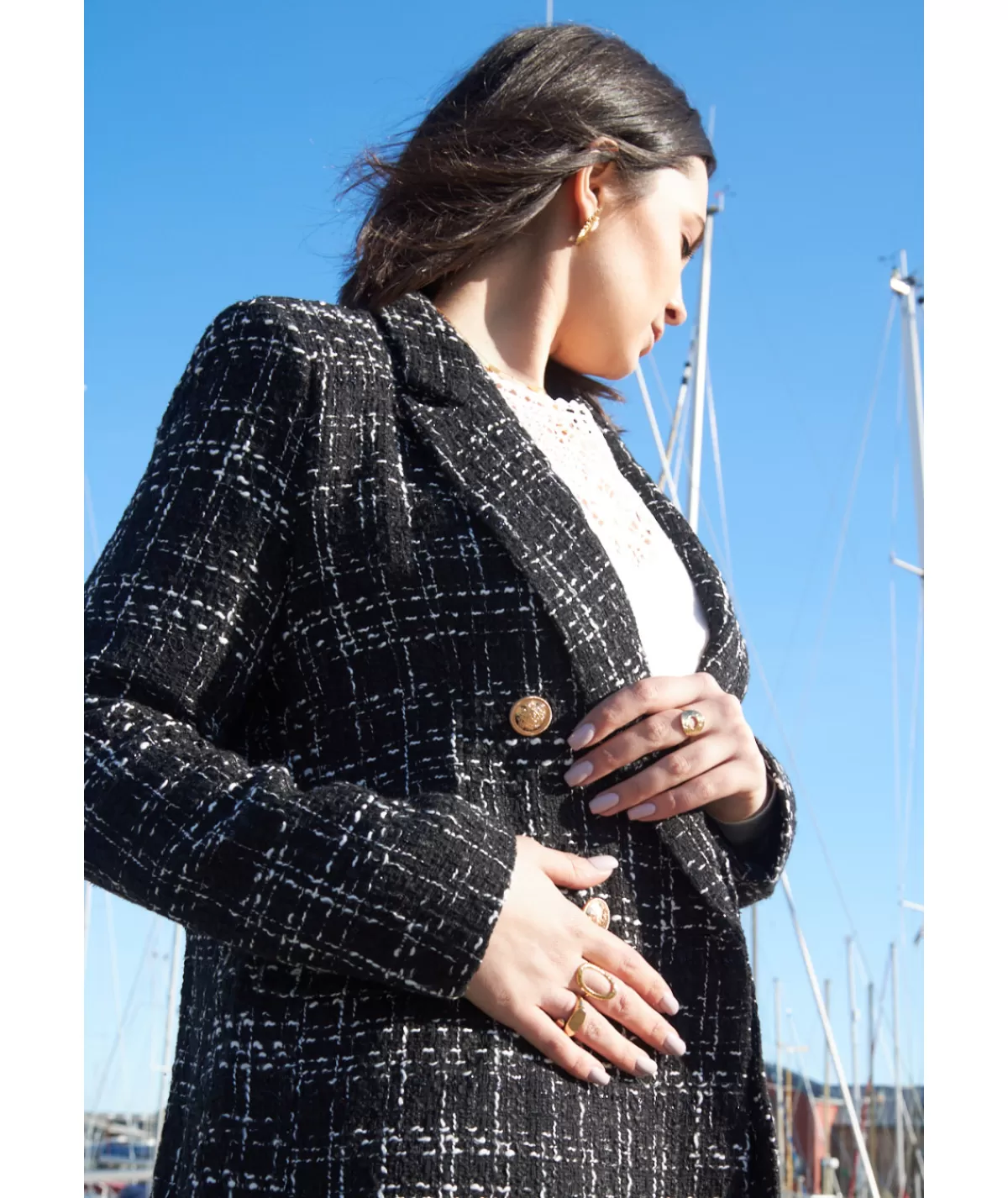 La boutique de Lilie Manteaux>MANTEAU PASCALINE Noir