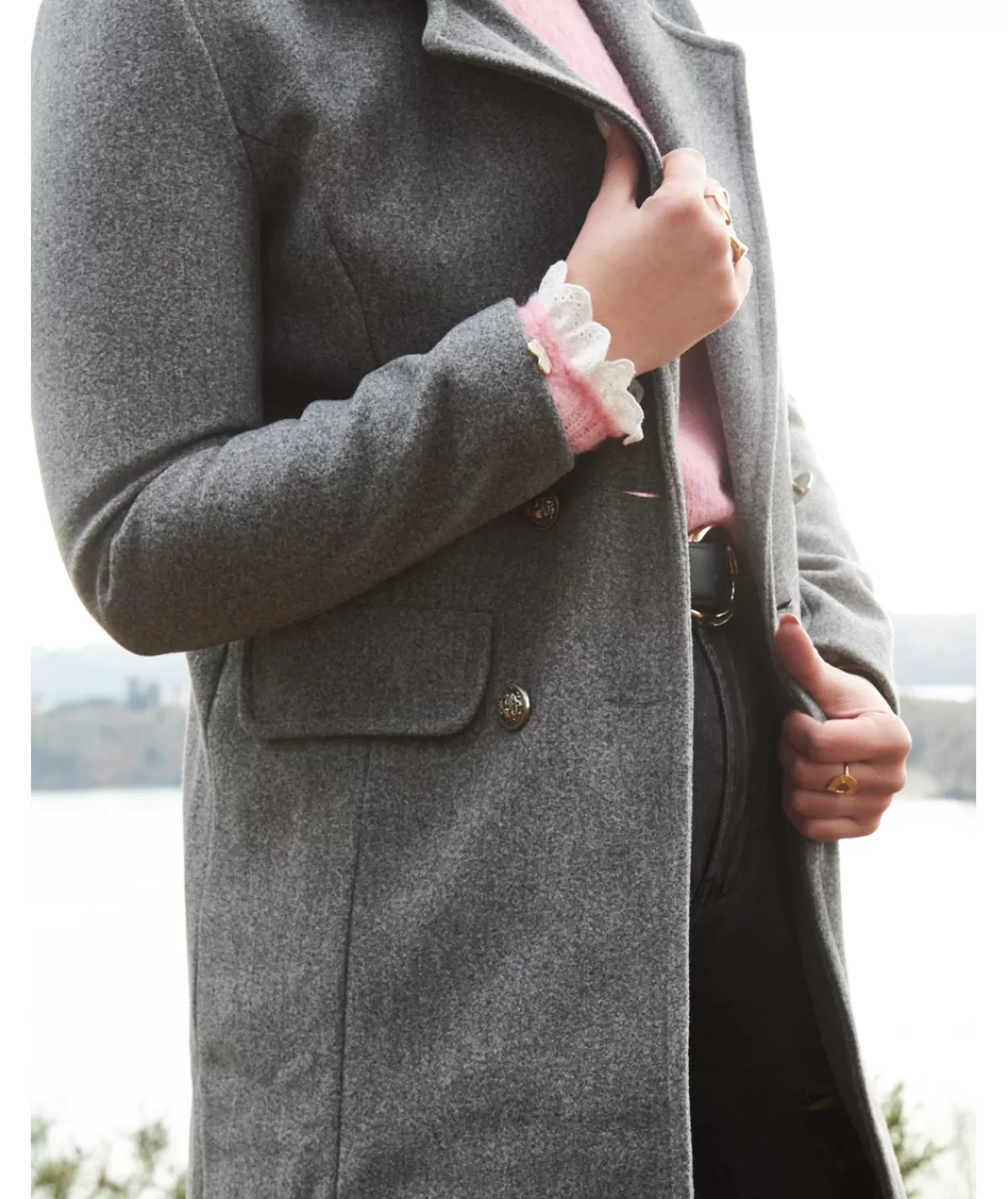 La boutique de Lilie Manteaux>MANTEAU VALERIANE Gris