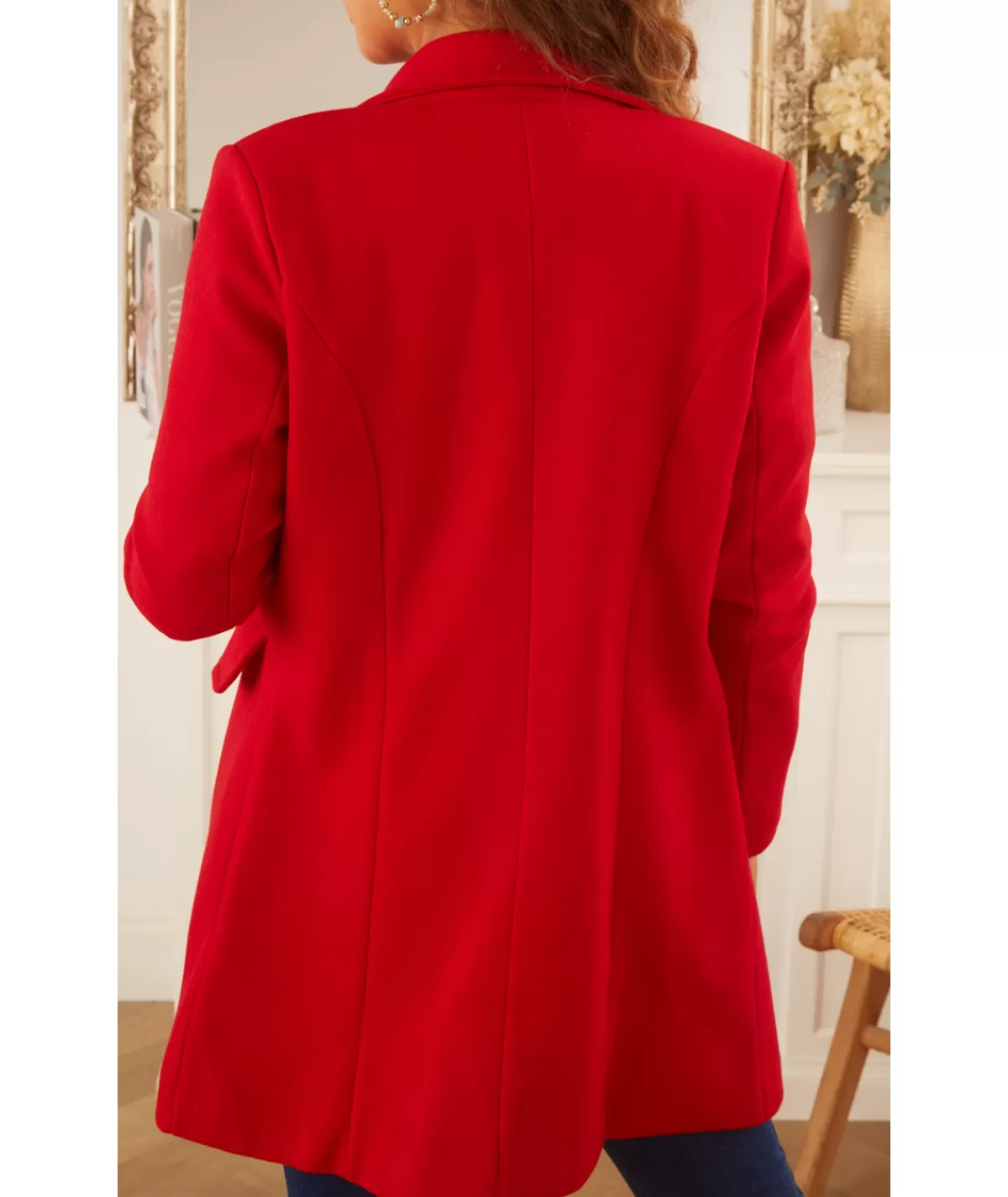 La boutique de Lilie Manteaux>MANTEAU VIVIANE III Rouge
