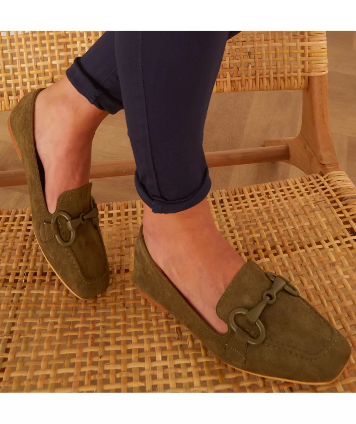 La boutique de Lilie Derbies & Mocassins>MOCASSIN MARJORIE - Kaki
