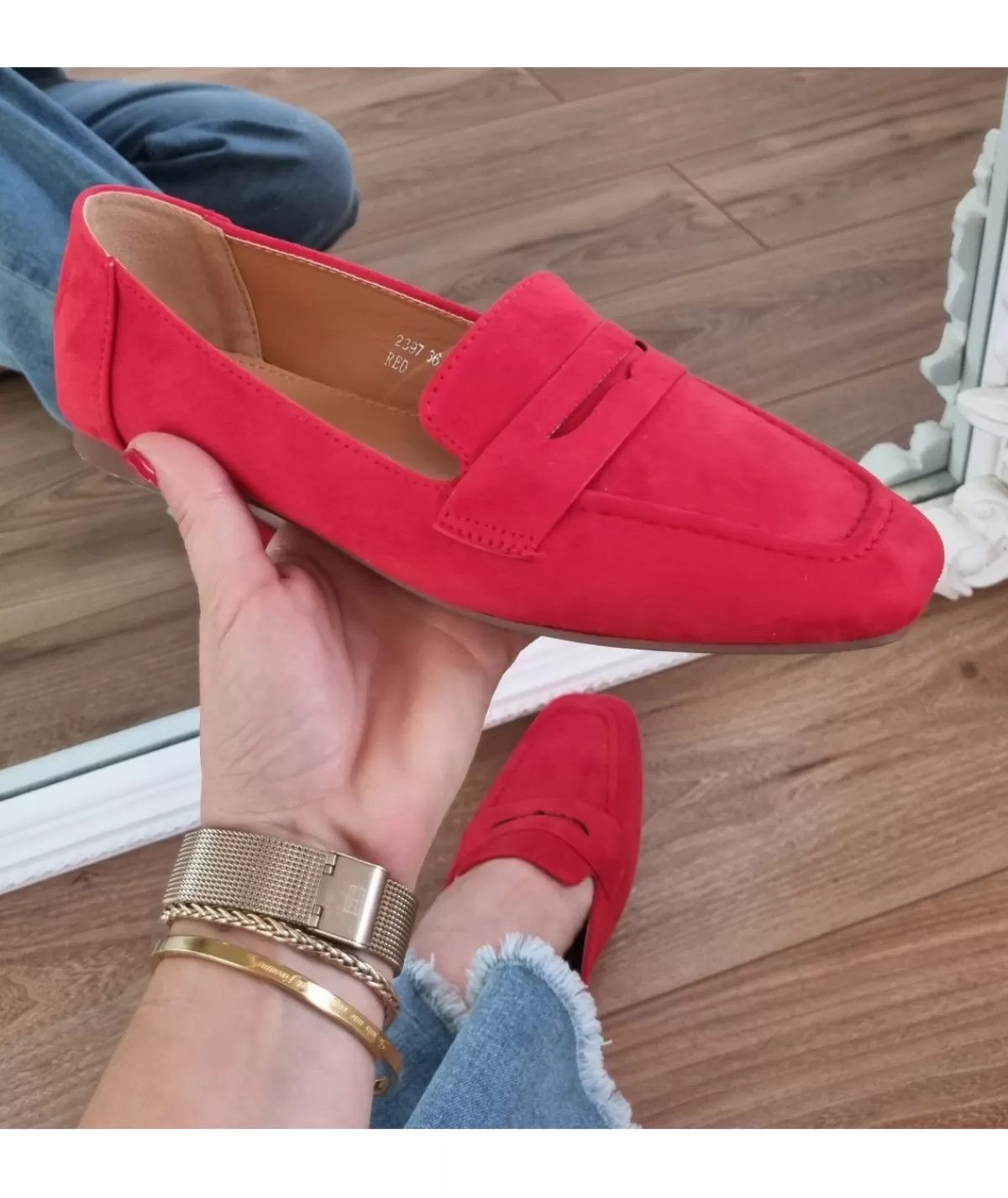 La boutique de Lilie Derbies & Mocassins>MOCASSIN ROMANE Rouge