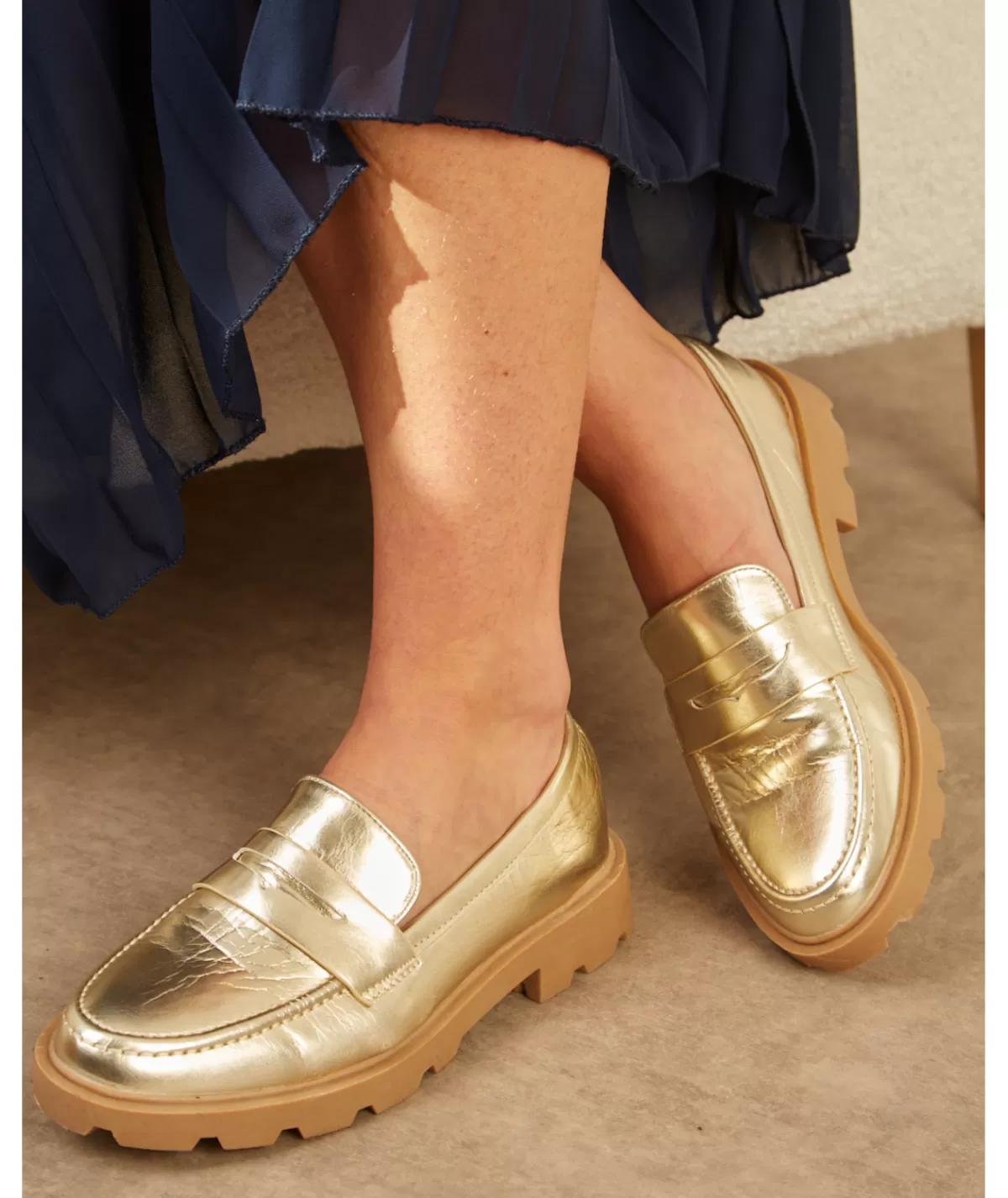 La boutique de Lilie Derbies & Mocassins>MOCASSINS MARIELLE Dore
