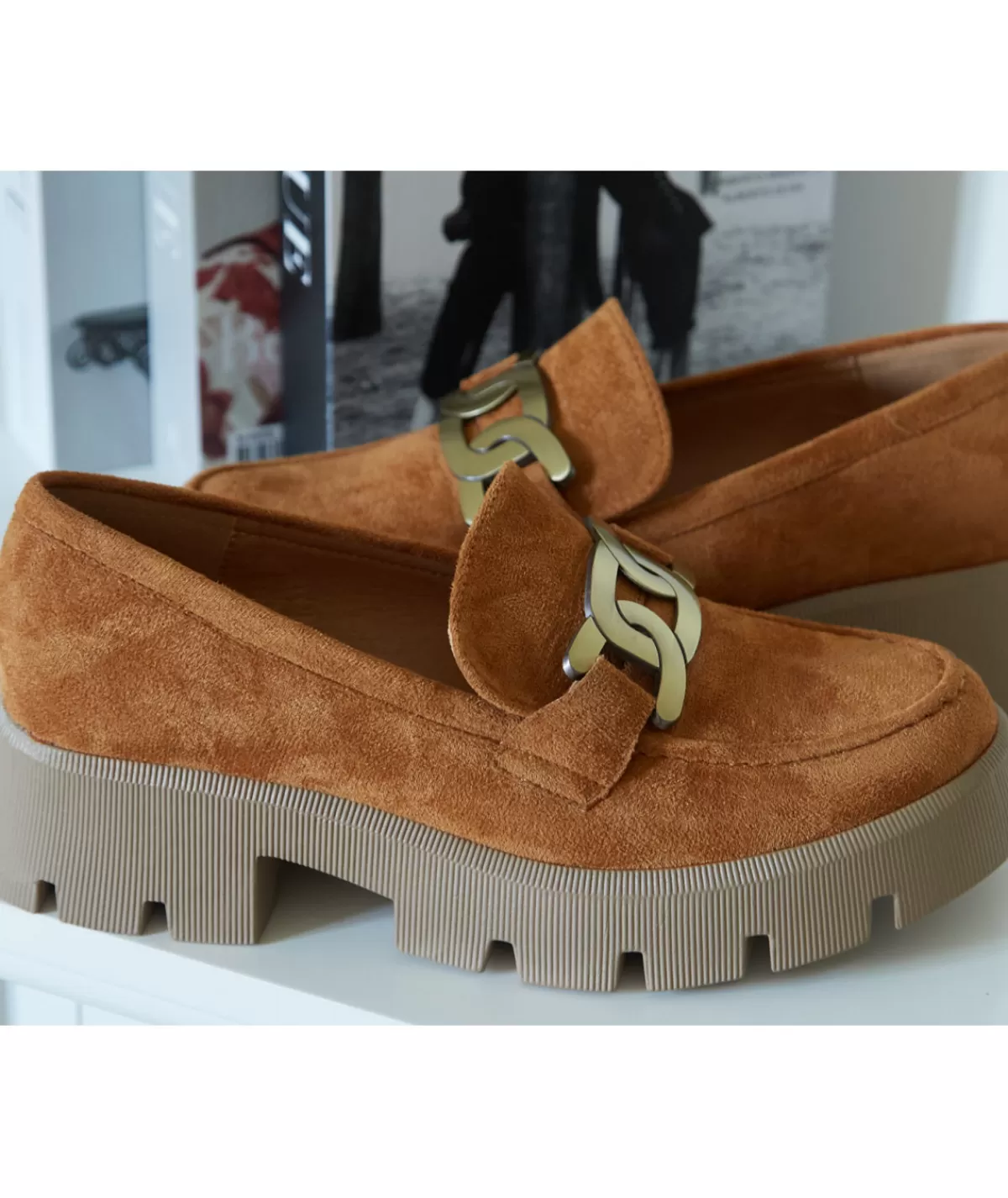 La boutique de Lilie Derbies & Mocassins>MOCASSINS YOUSRA Camel