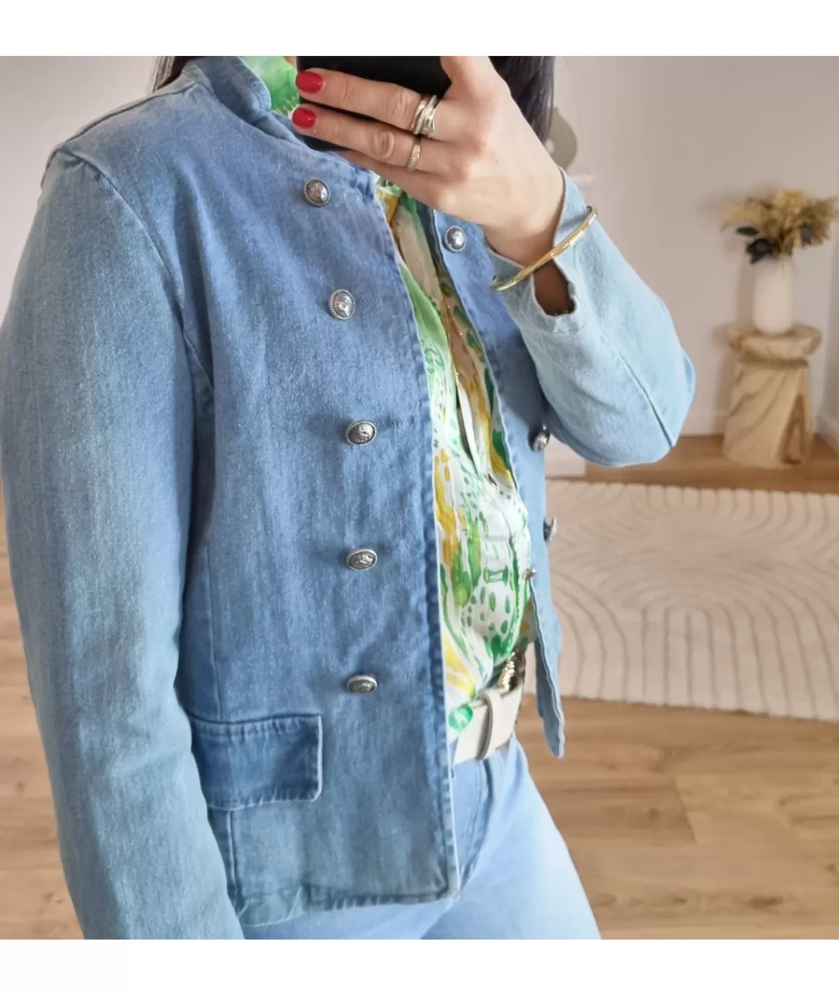 La boutique de Lilie Vestes>OFFICIER EN SIRINA Jeans