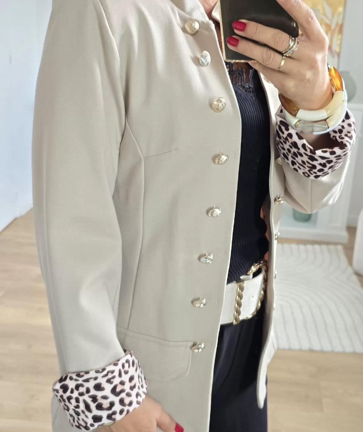 La boutique de Lilie Vestes>OFFICIER FANNY Beige