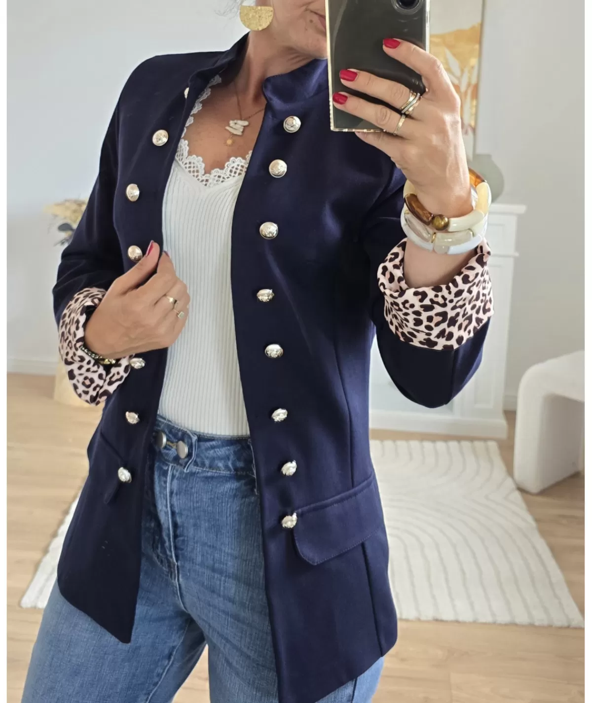 La boutique de Lilie Vestes>OFFICIER FANNY Marine