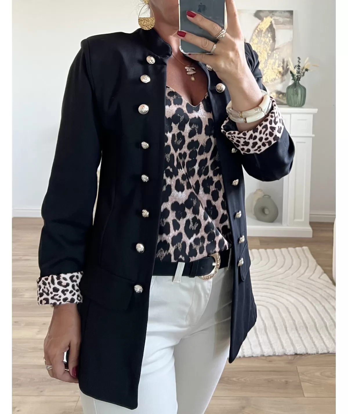 La boutique de Lilie Vestes>OFFICIER FANNY II Noir