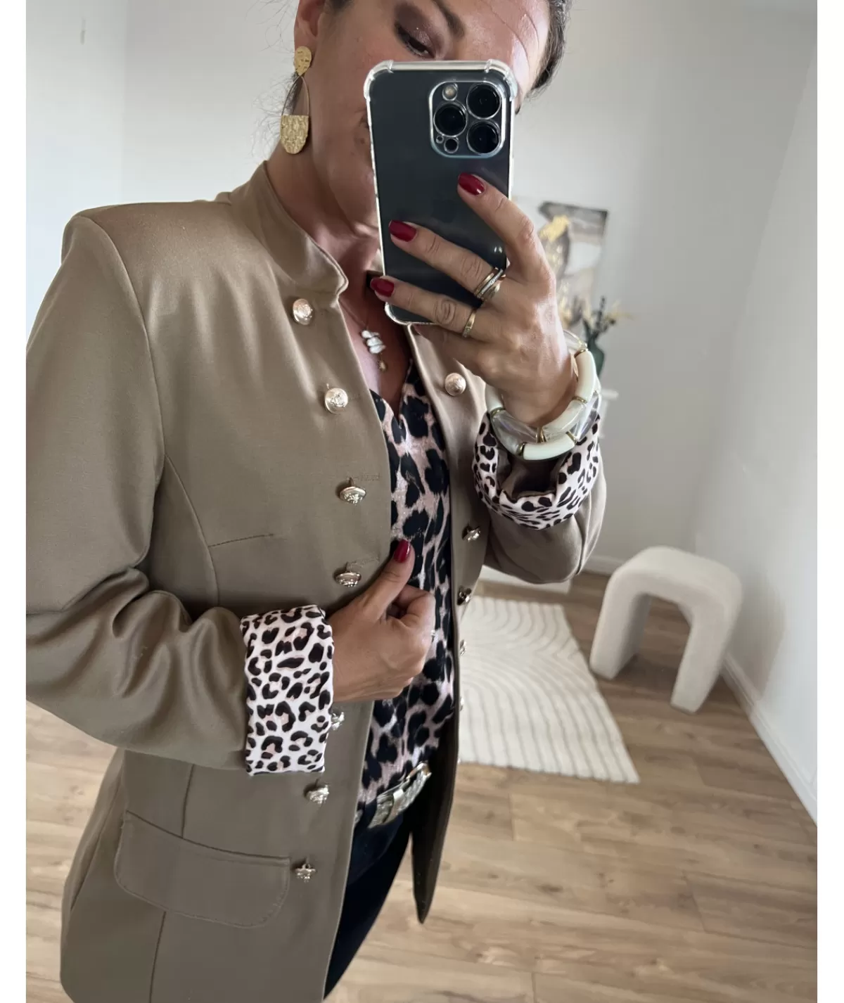 La boutique de Lilie Vestes>OFFICIER FANNY II Taupe