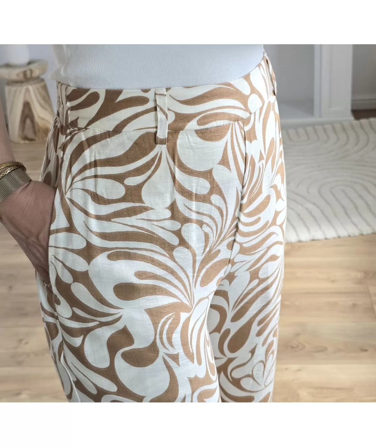 La boutique de Lilie Jeans / Pantalons>PANTALON JEREMIA Camel