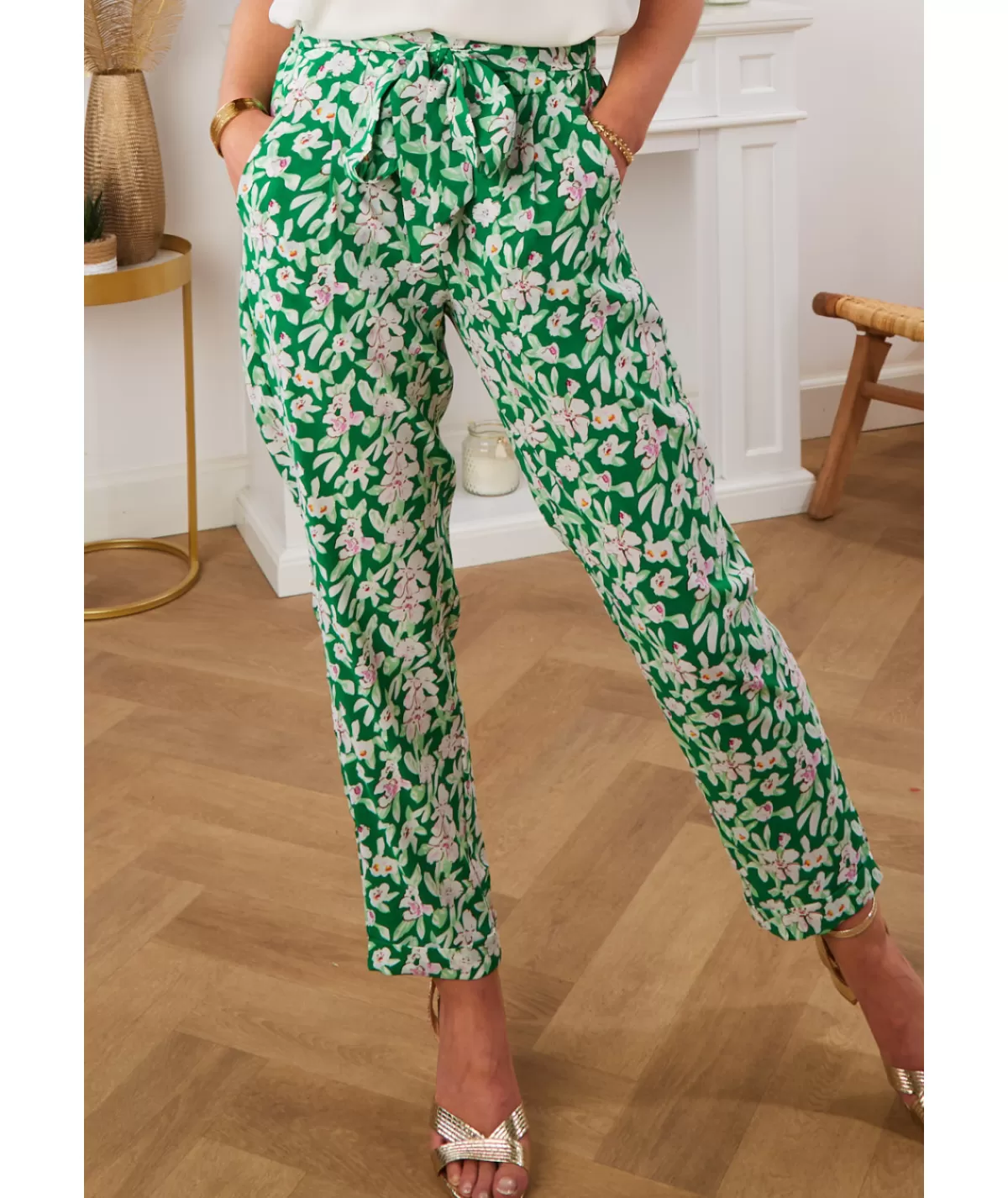 La boutique de Lilie Jeans / Pantalons>PANTALON ALBA Vert