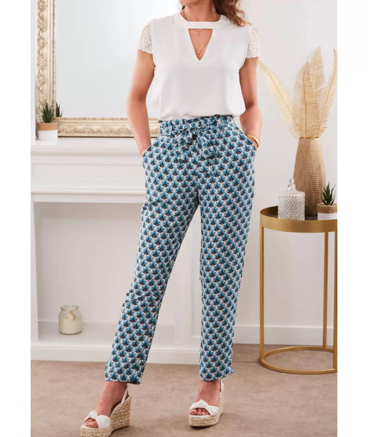 La boutique de Lilie Jeans / Pantalons>PANTALON ALICE Bleu
