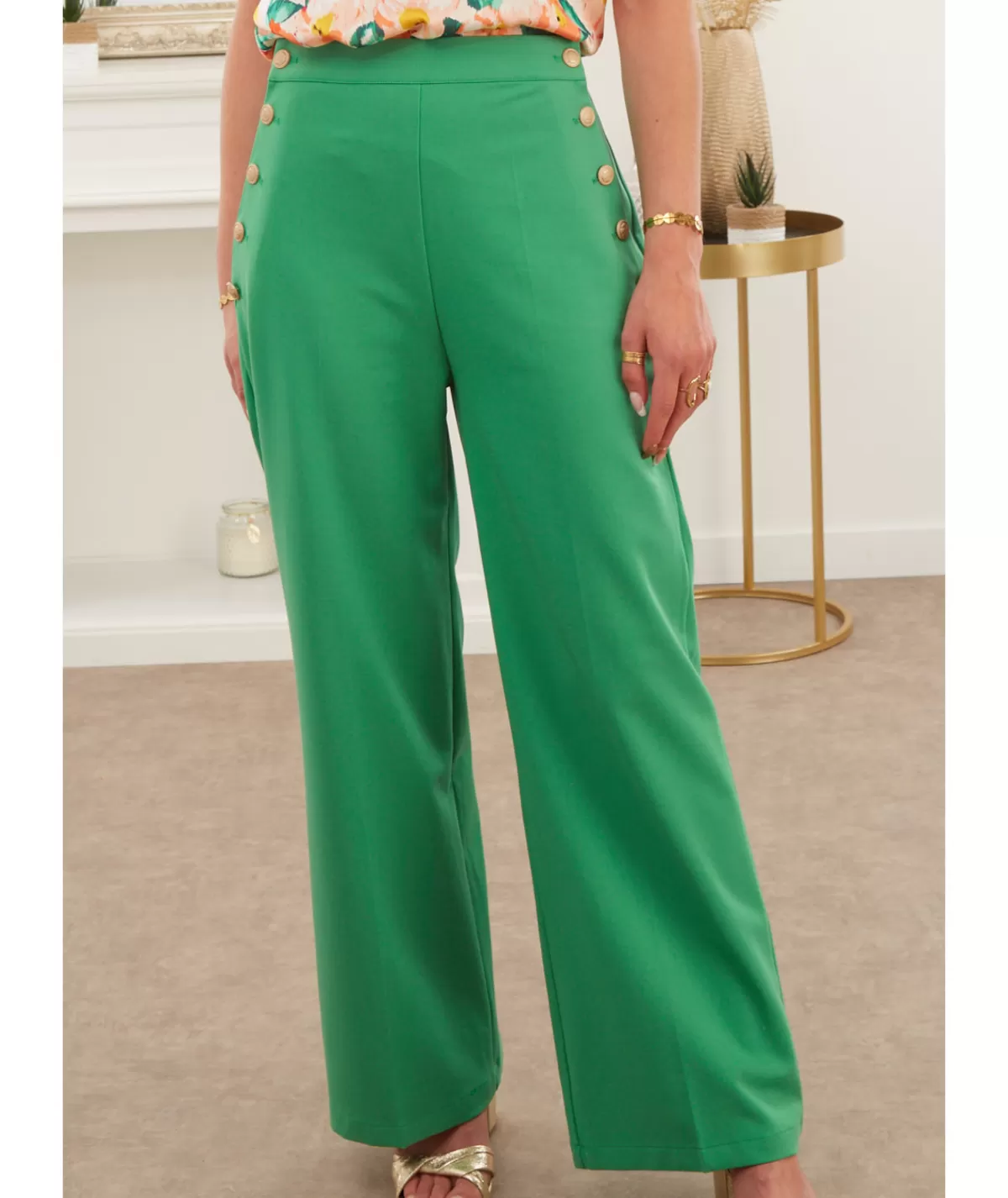 La boutique de Lilie Jeans / Pantalons>PANTALON ANGELIQUE Vert