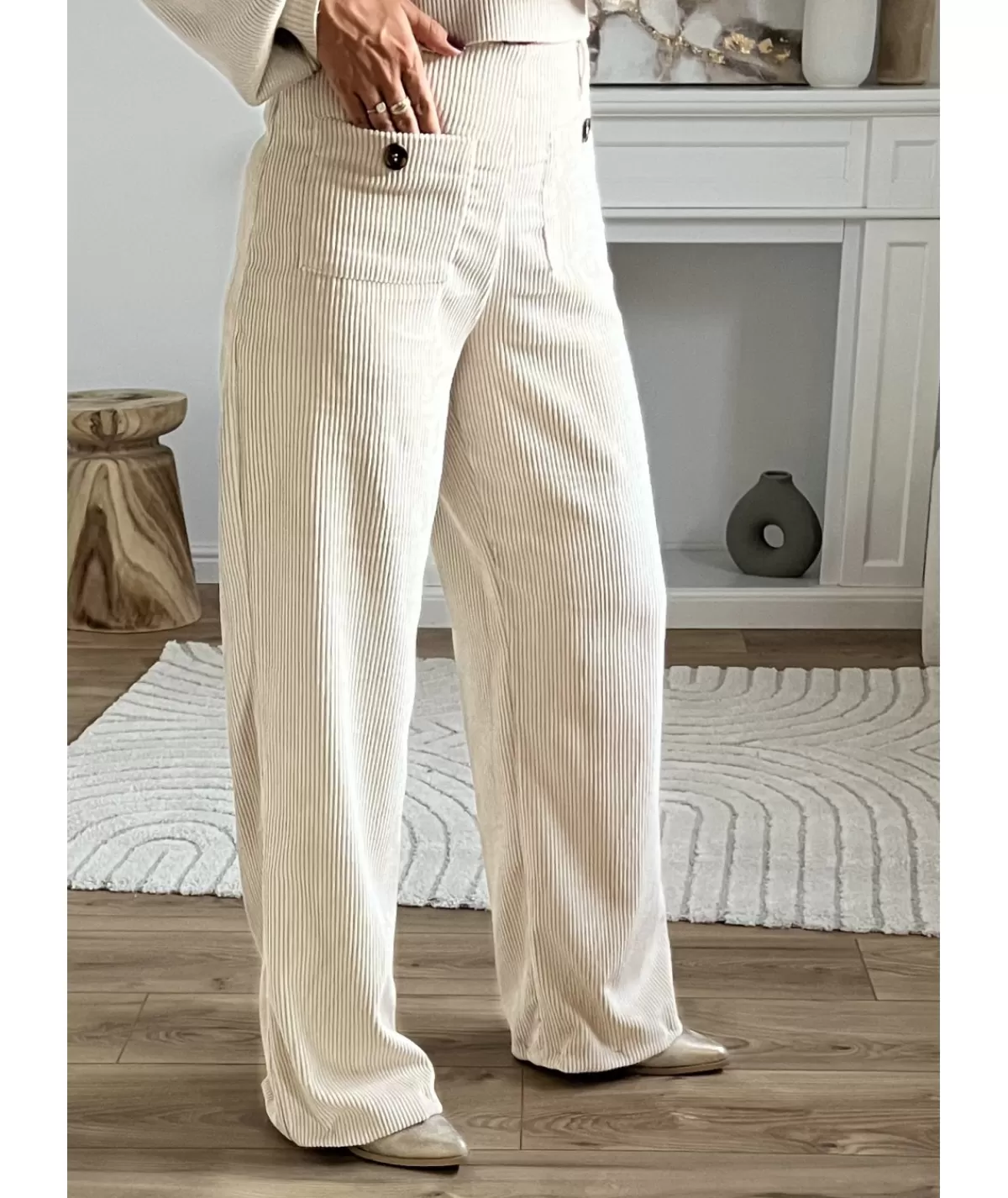 La boutique de Lilie Jeans / Pantalons>PANTALON ANNE CHARLOTTE Beige