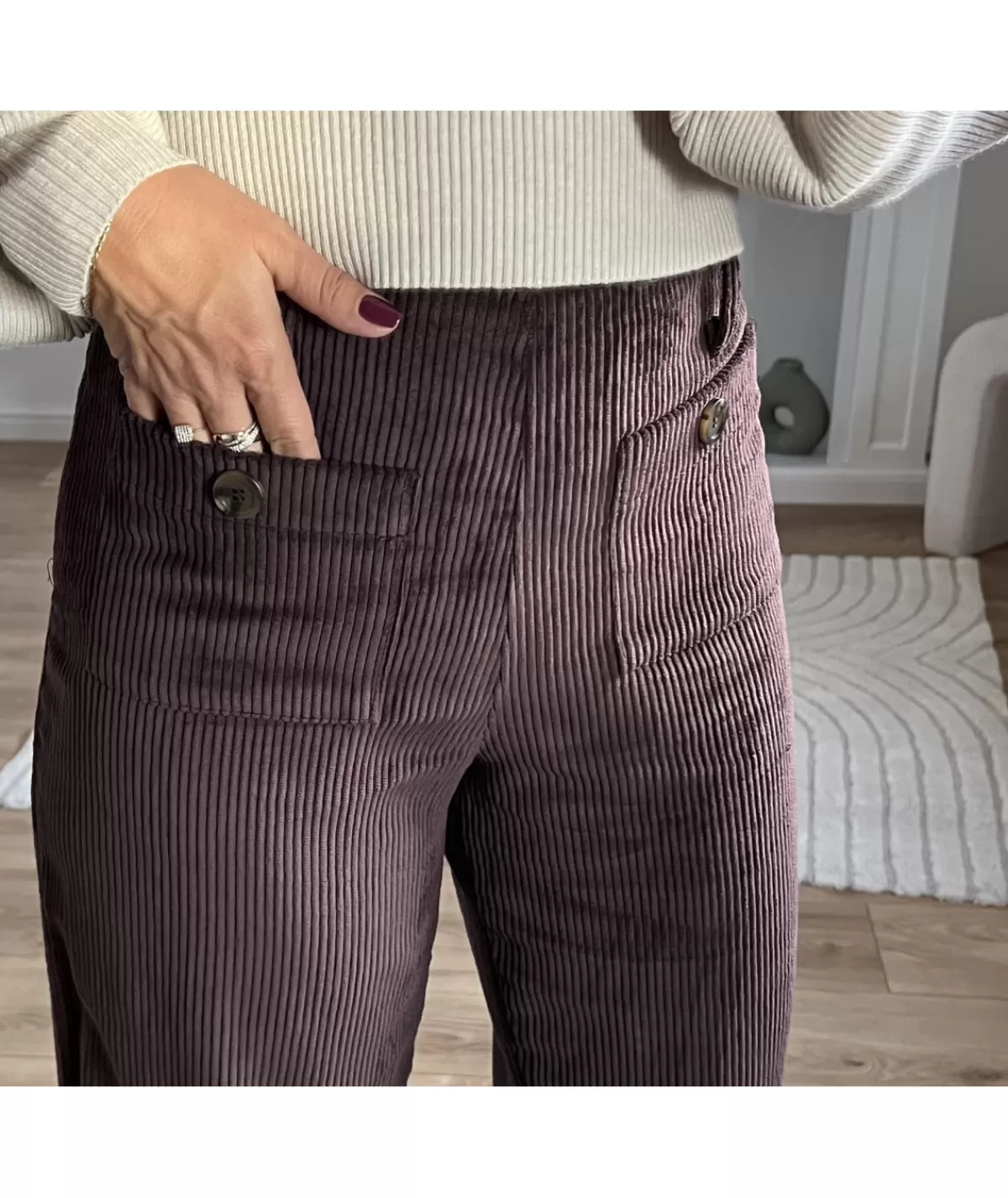 La boutique de Lilie Jeans / Pantalons>PANTALON ANNE CHARLOTTE Chocolat