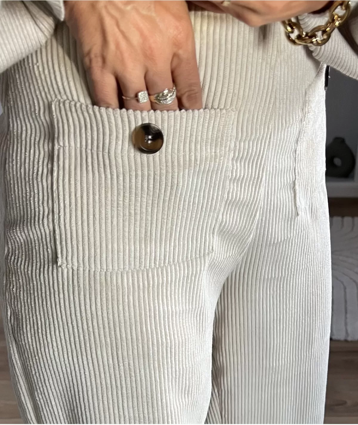 La boutique de Lilie Jeans / Pantalons>PANTALON ANNE CHARLOTTE Beige