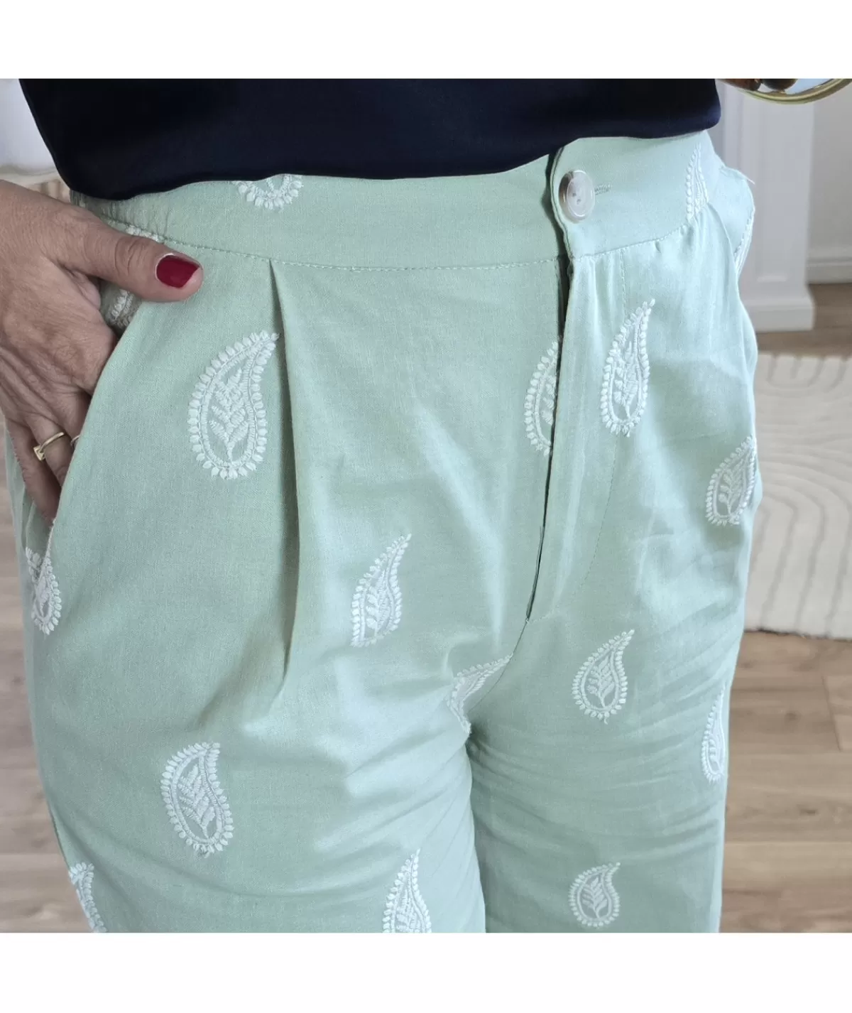 La boutique de Lilie Jeans / Pantalons>PANTALON ANTOINETTE Vertdeau