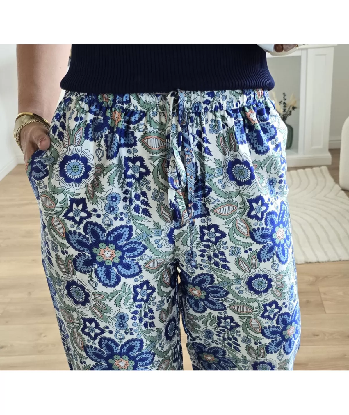 La boutique de Lilie Jeans / Pantalons>PANTALON AUGUSTA Bleu
