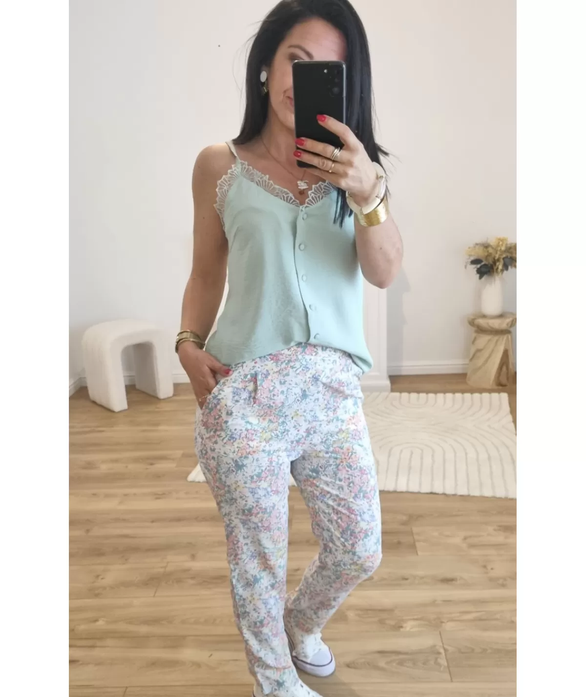 La boutique de Lilie Jeans / Pantalons>PANTALON BENEDICTE Blanc