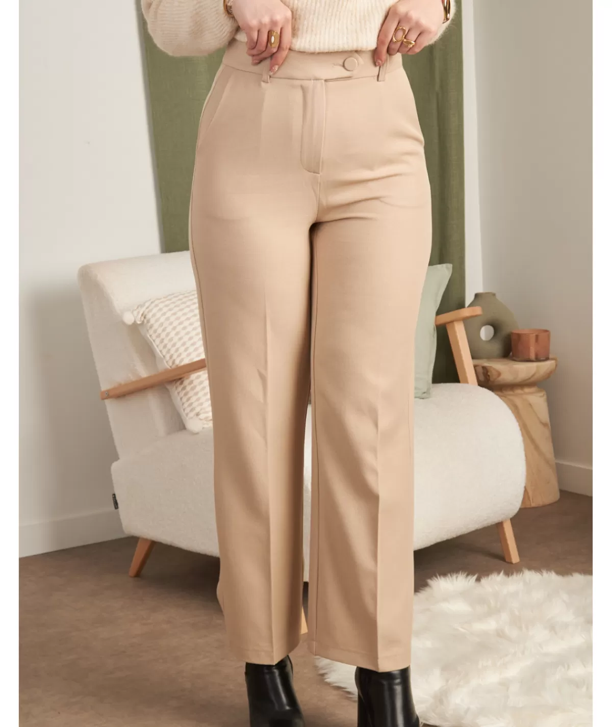 La boutique de Lilie Jeans / Pantalons>PANTALON BEVERLY Beige