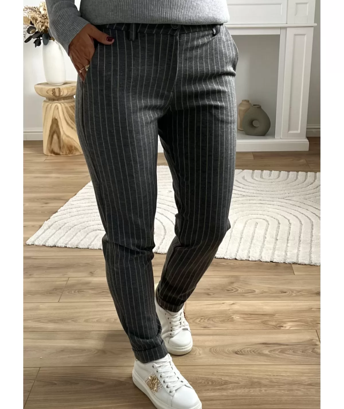 La boutique de Lilie Jeans / Pantalons>PANTALON CAROLE Gris