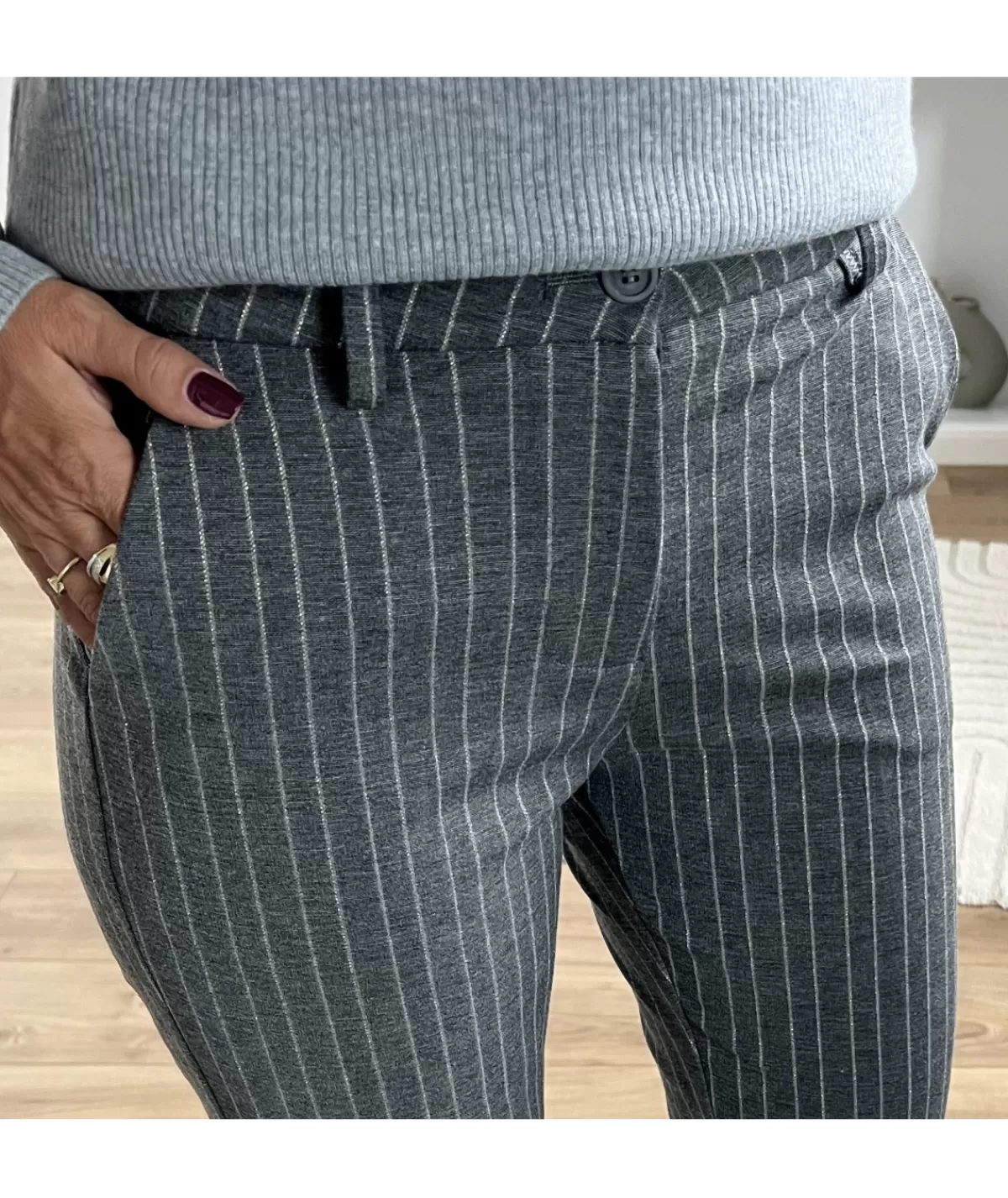 La boutique de Lilie Jeans / Pantalons>PANTALON CAROLE Gris