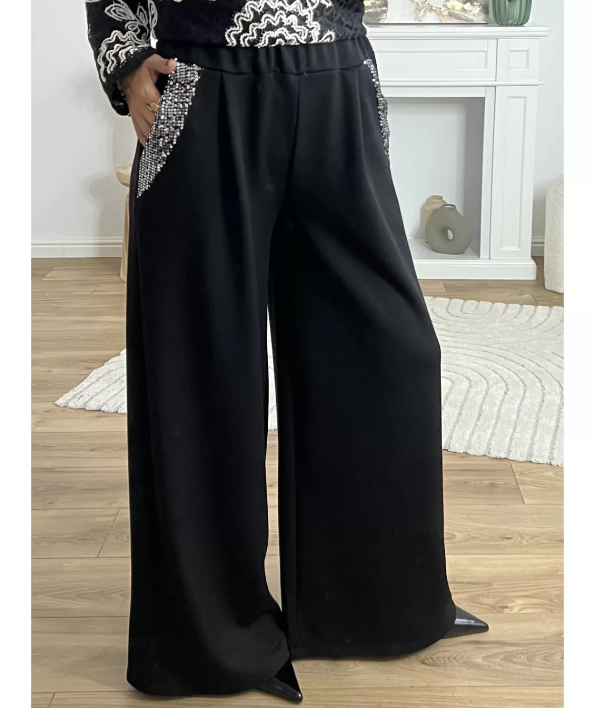 La boutique de Lilie Jeans / Pantalons>PANTALON JASMINE Noir
