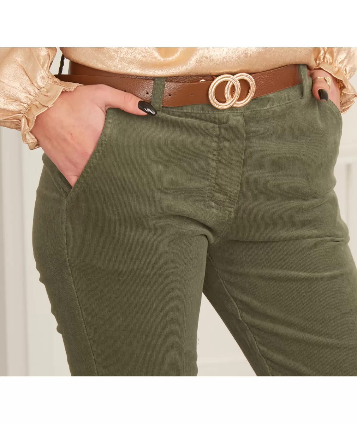 La boutique de Lilie Jeans / Pantalons>PANTALON JORDANA Kaki