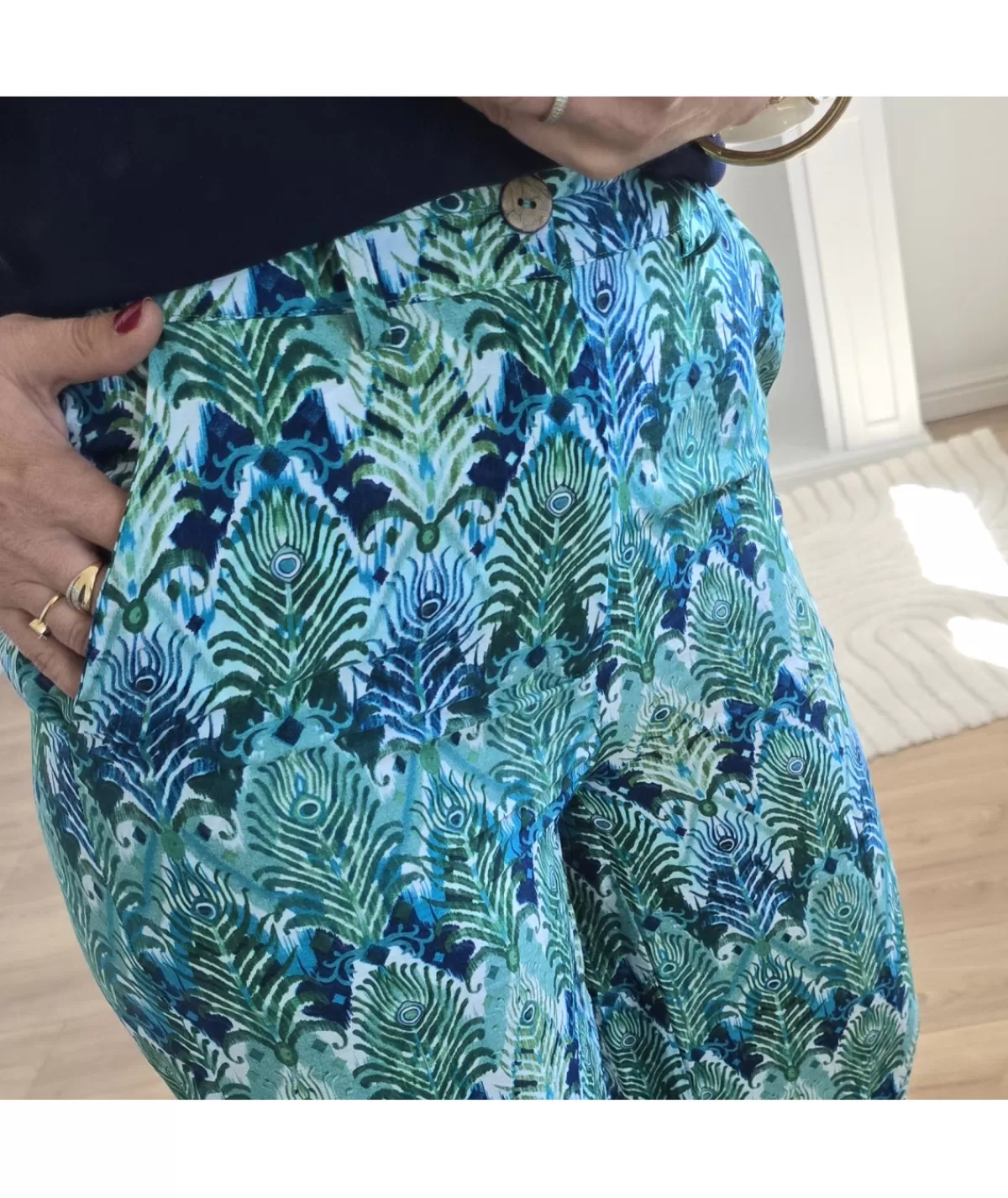 La boutique de Lilie Jeans / Pantalons>PANTALON LAURENCE Vert