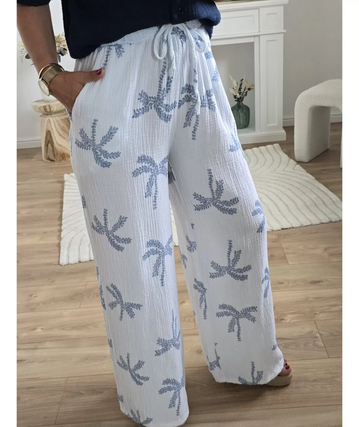 La boutique de Lilie Jeans / Pantalons>PANTALON LEANDRA Bleu