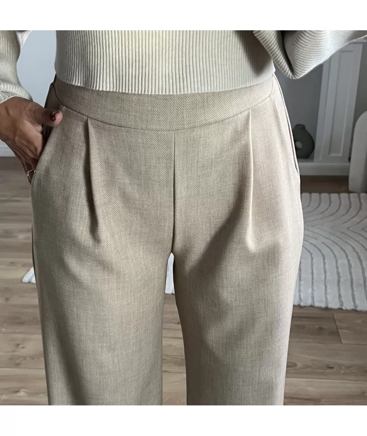 La boutique de Lilie Jeans / Pantalons>PANTALON LOUANA Beige