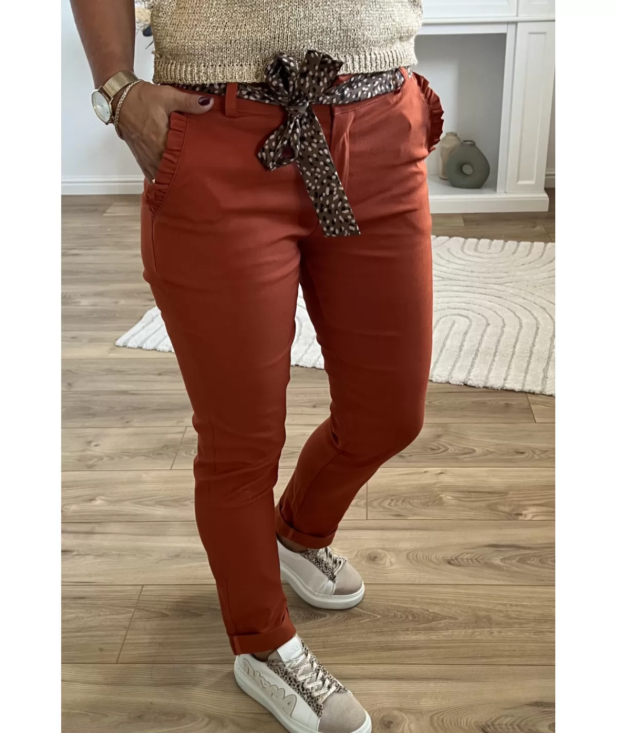 La boutique de Lilie Jeans / Pantalons>PANTALON LUCIEN Rouille