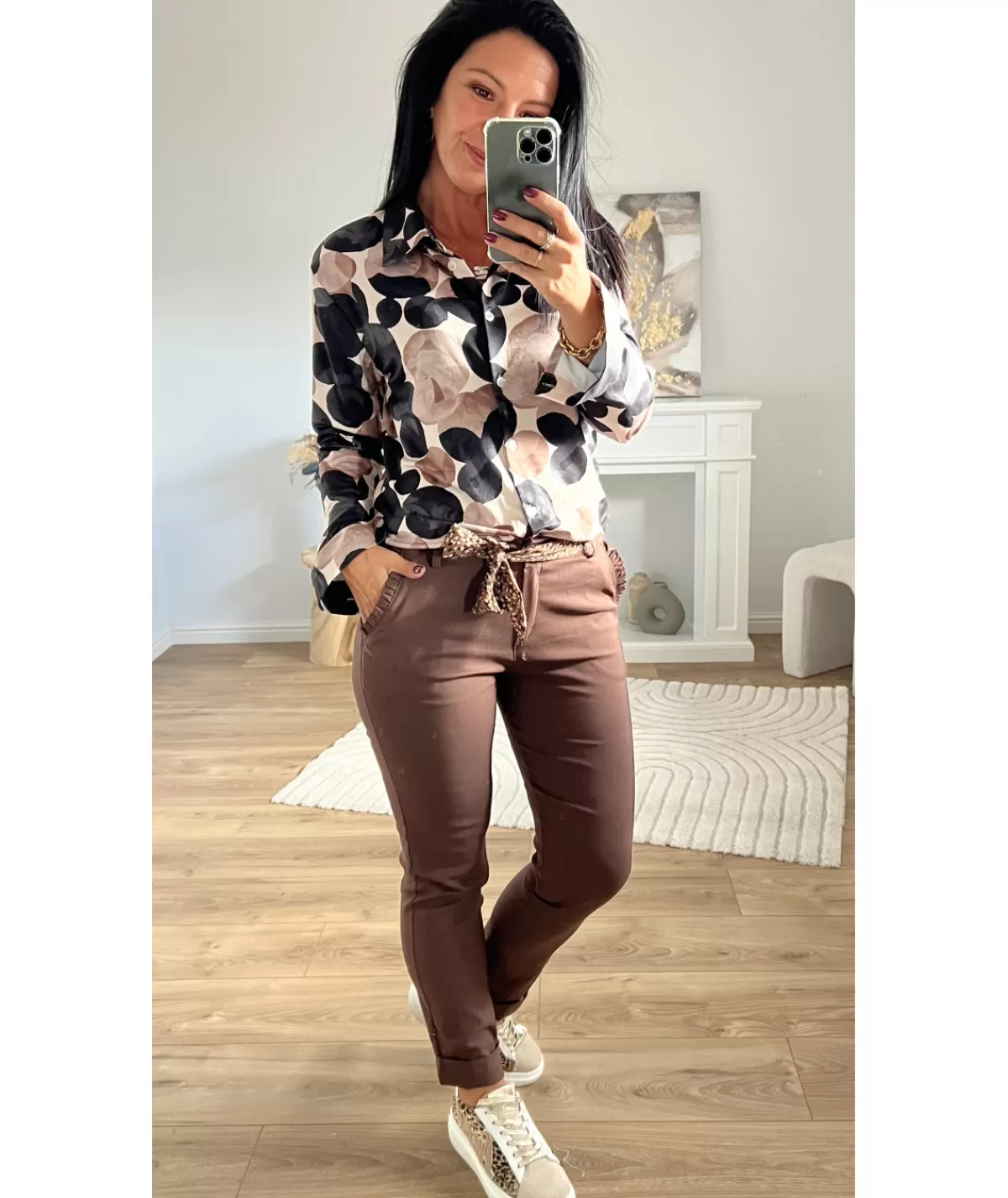 La boutique de Lilie Jeans / Pantalons>PANTALON LUCIEN Chocolat