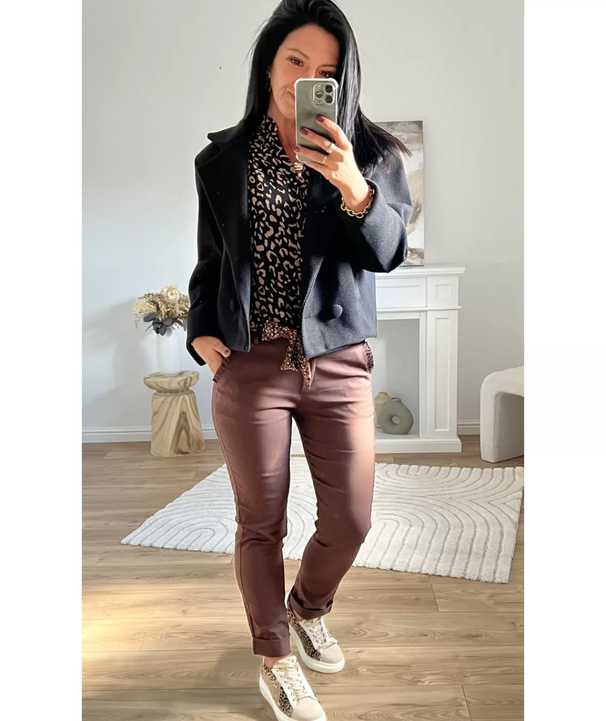 La boutique de Lilie Jeans / Pantalons>PANTALON LUCIEN Chocolat
