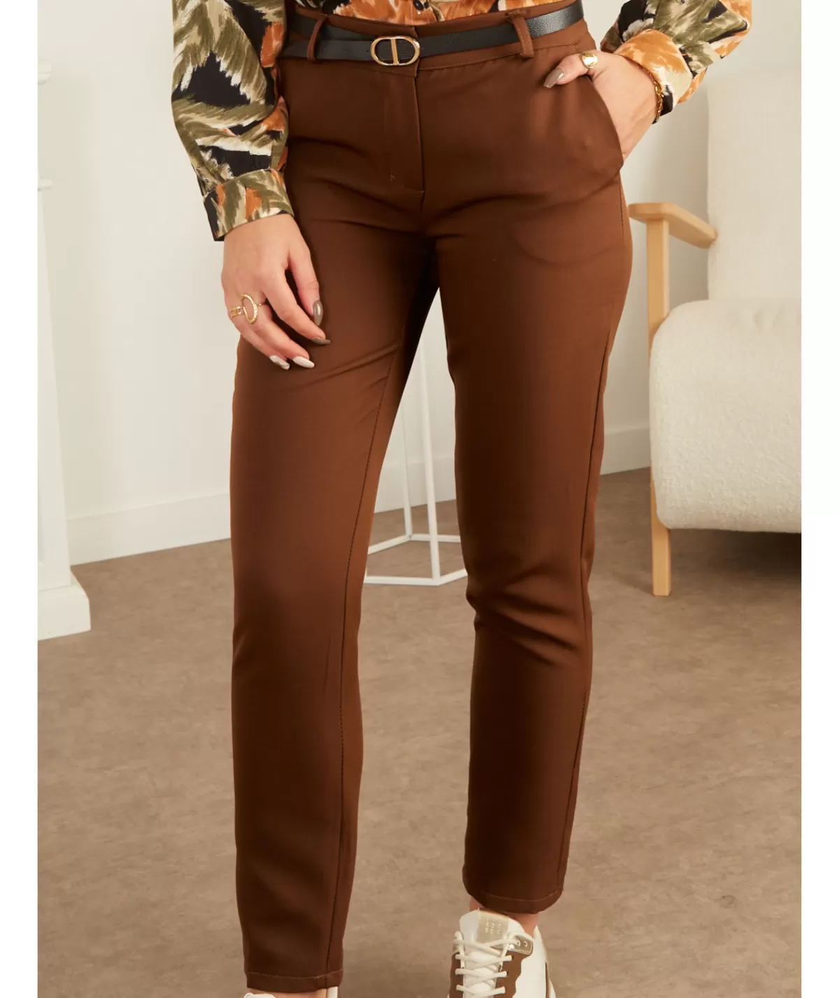 La boutique de Lilie Jeans / Pantalons>PANTALON MAELLA Camel