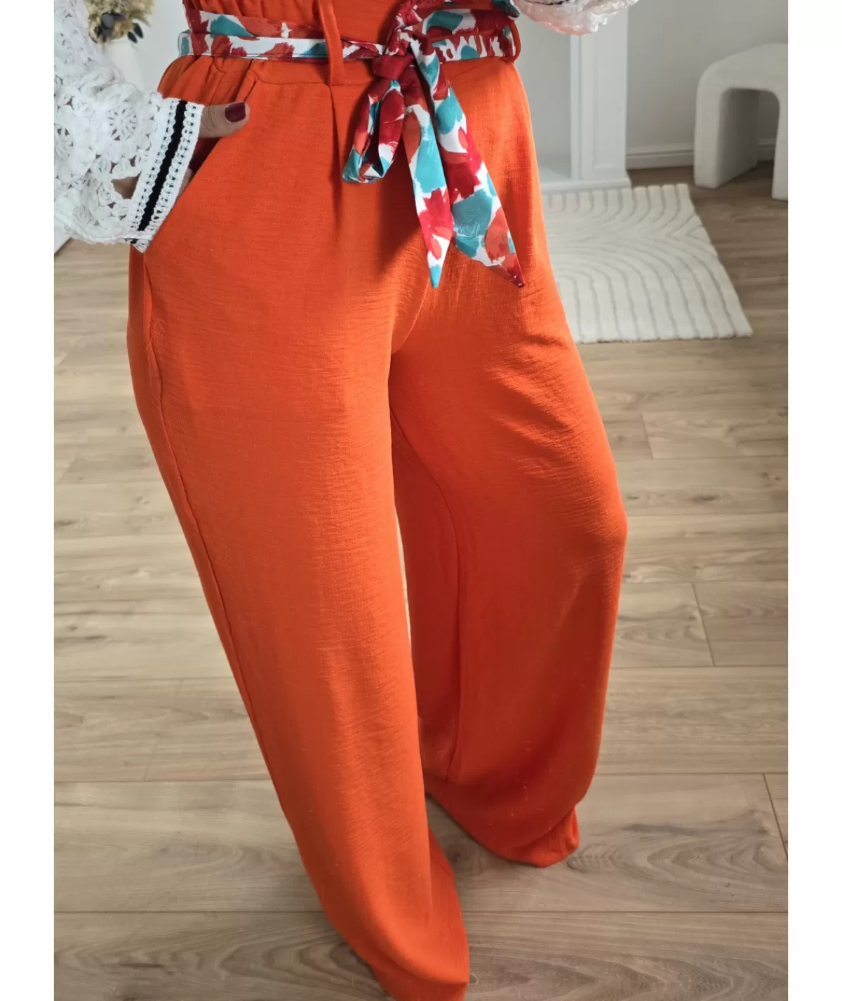 La boutique de Lilie Jeans / Pantalons>PANTALON OCEANE Orange