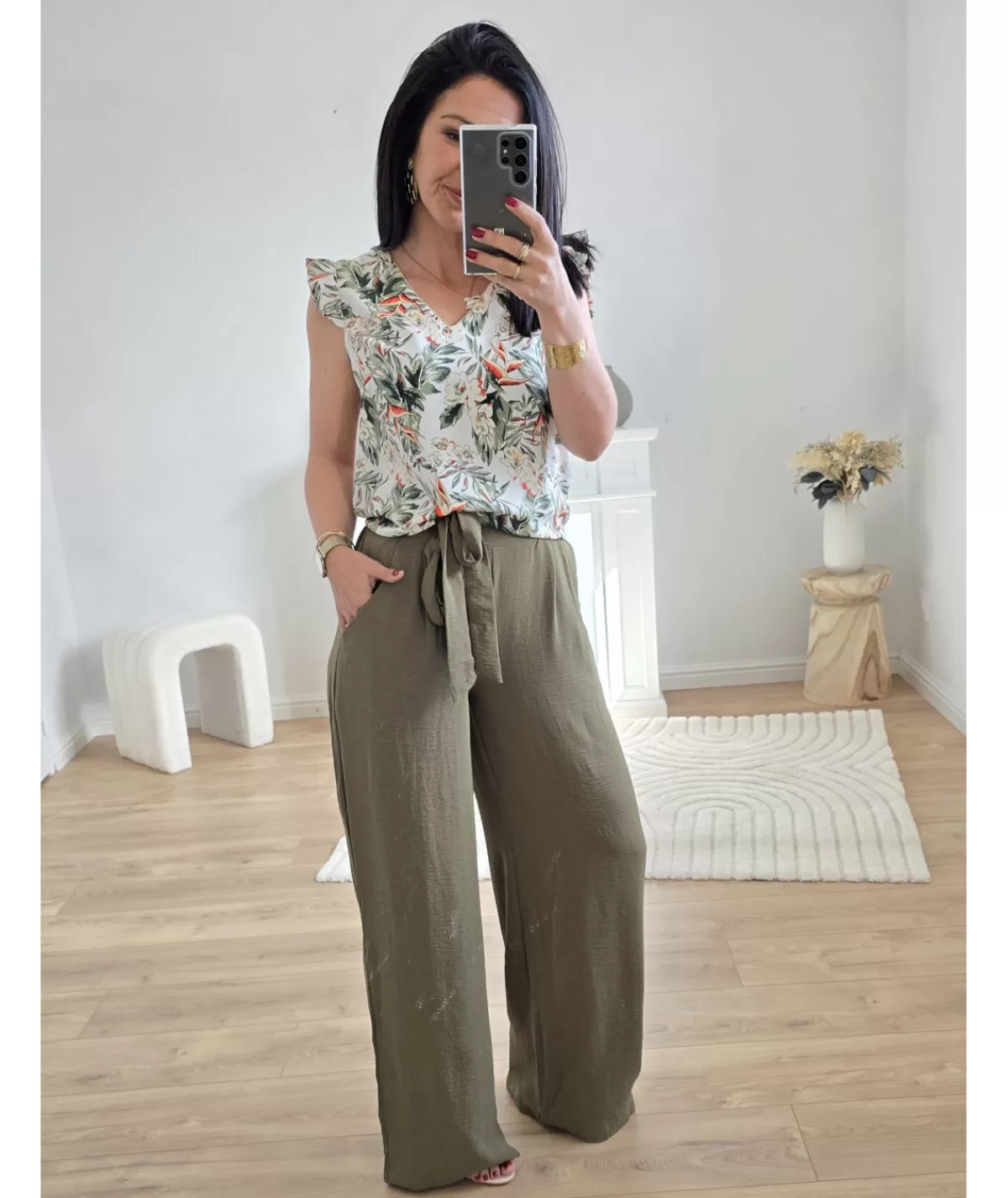 La boutique de Lilie Jeans / Pantalons>PANTALON OLIVINE II Kaki