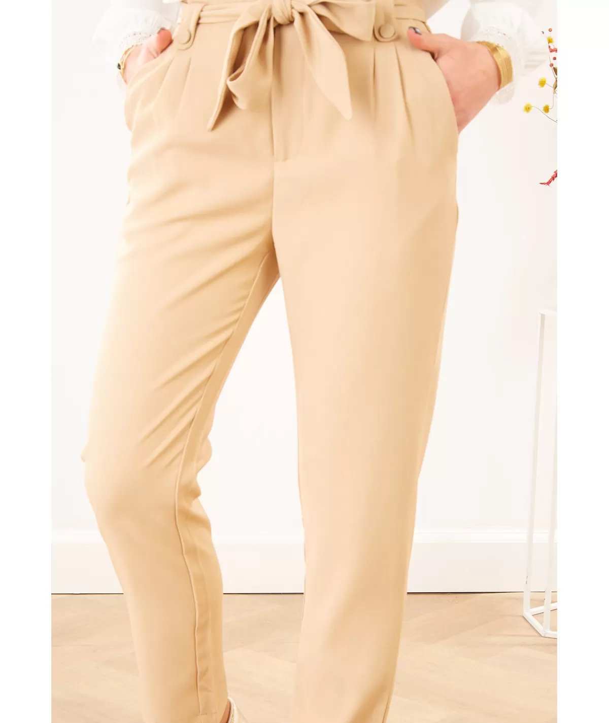 La boutique de Lilie Jeans / Pantalons>PANTALON PAOLINA Taupe