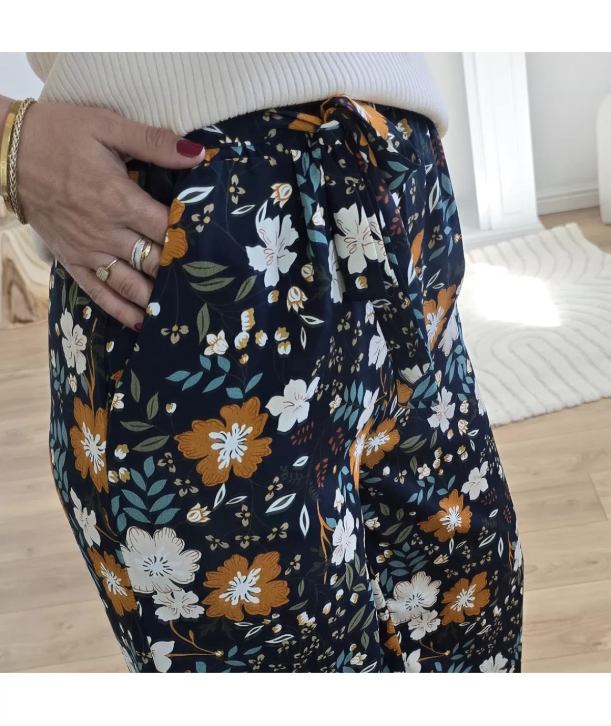 La boutique de Lilie Jeans / Pantalons>PANTALON PHILOMENE Marine