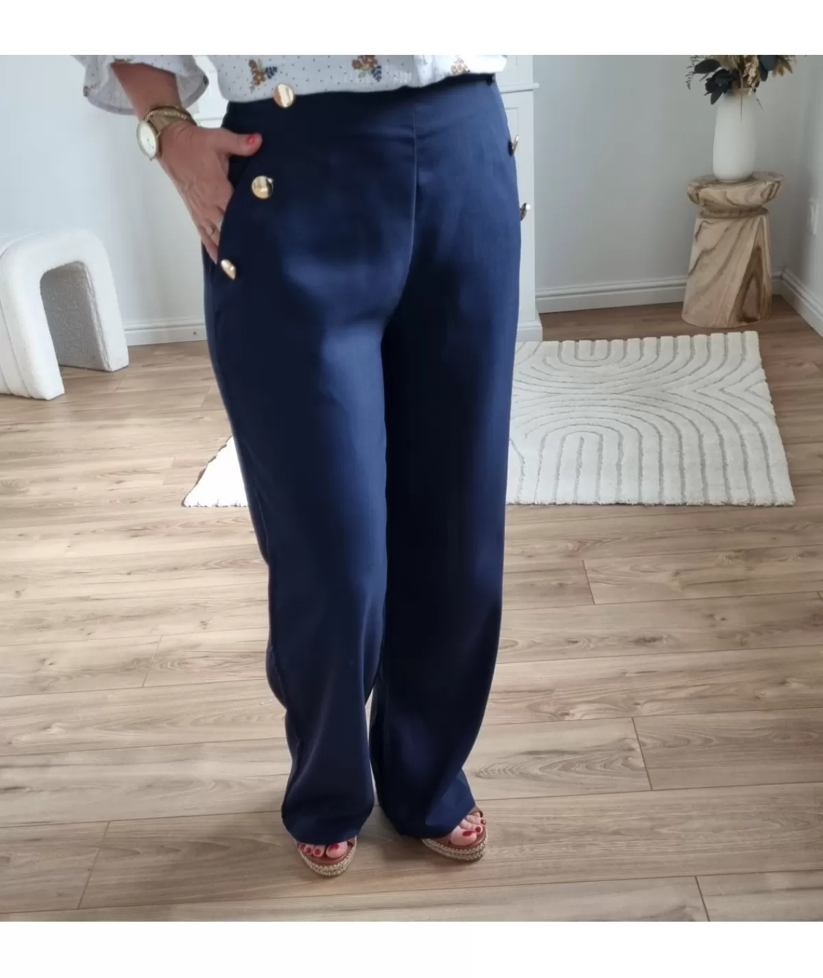 La boutique de Lilie Jeans / Pantalons>PANTALON QUINCY Marine
