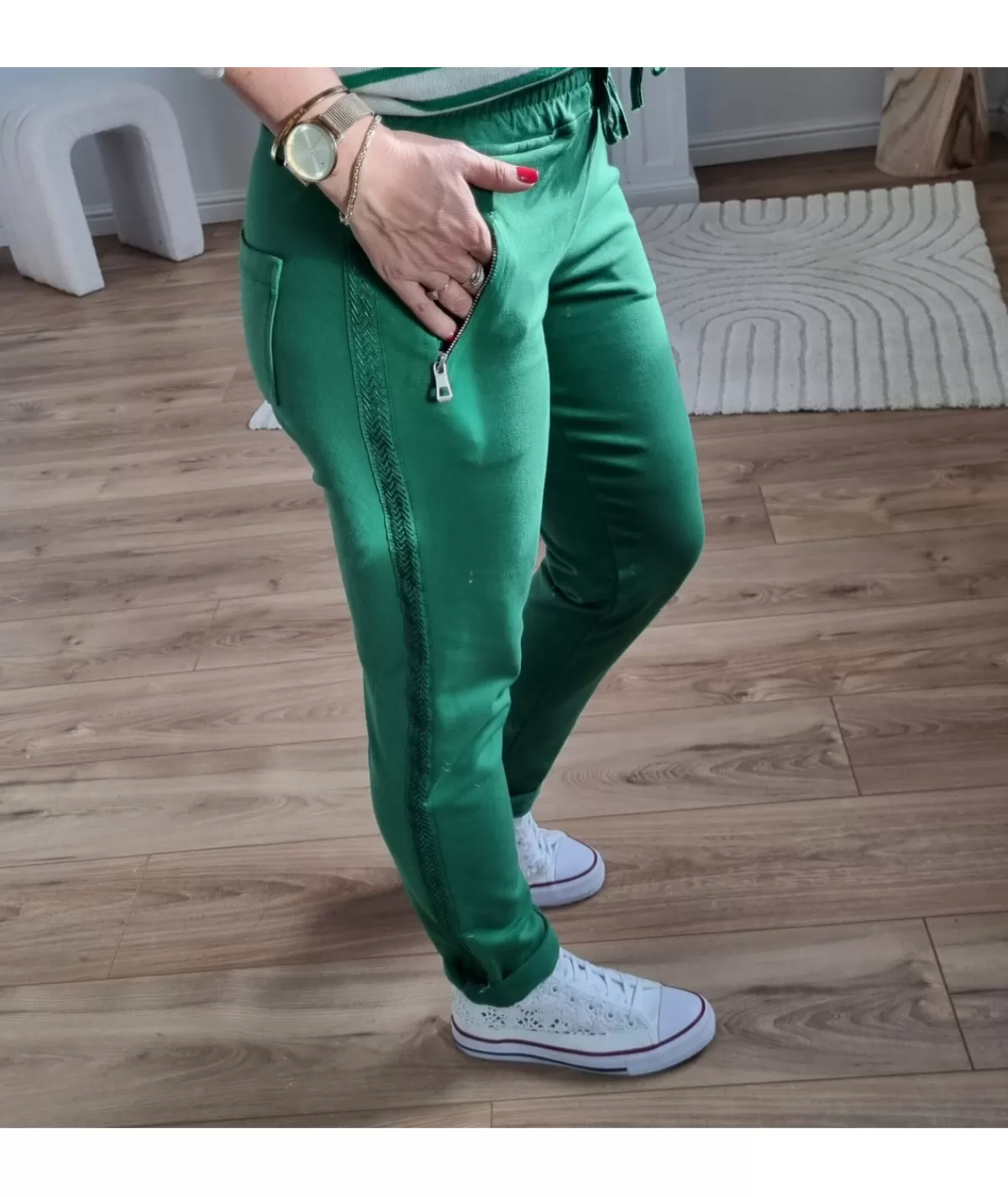 La boutique de Lilie Jeans / Pantalons>PANTALON QUINTINIA Vert