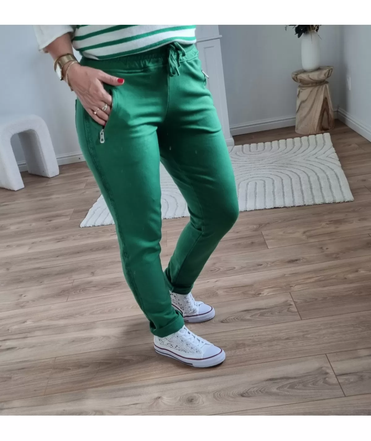 La boutique de Lilie Jeans / Pantalons>PANTALON QUINTINIA Vert