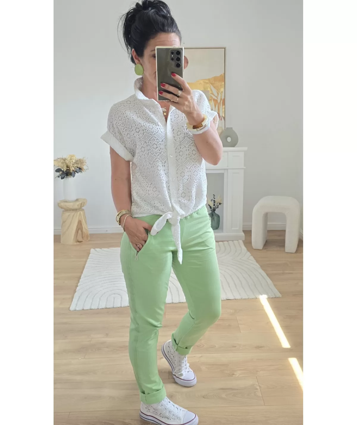 La boutique de Lilie Jeans / Pantalons>PANTALON QUINTINIA II Vertdeau