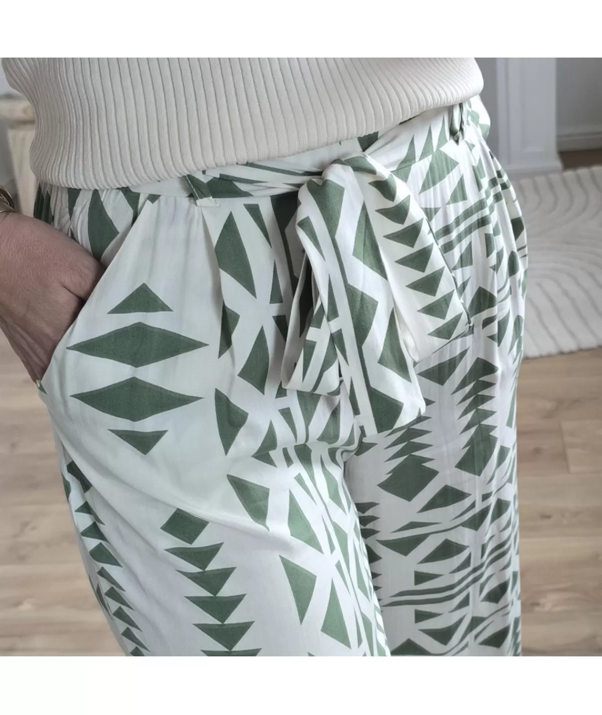 La boutique de Lilie Jeans / Pantalons>PANTALON RACHIDA Vert