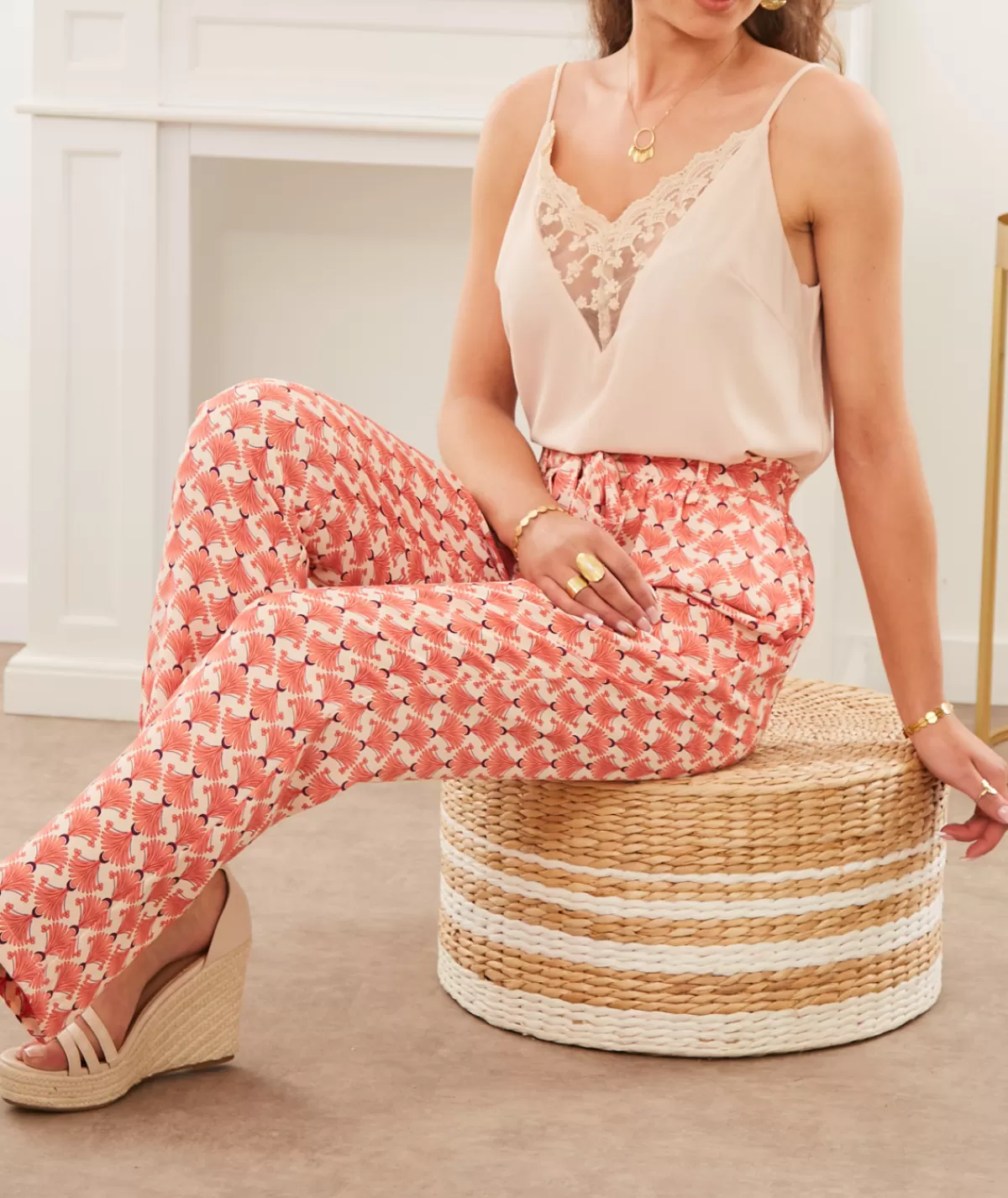La boutique de Lilie Jeans / Pantalons>PANTALON RACHIDA Rose