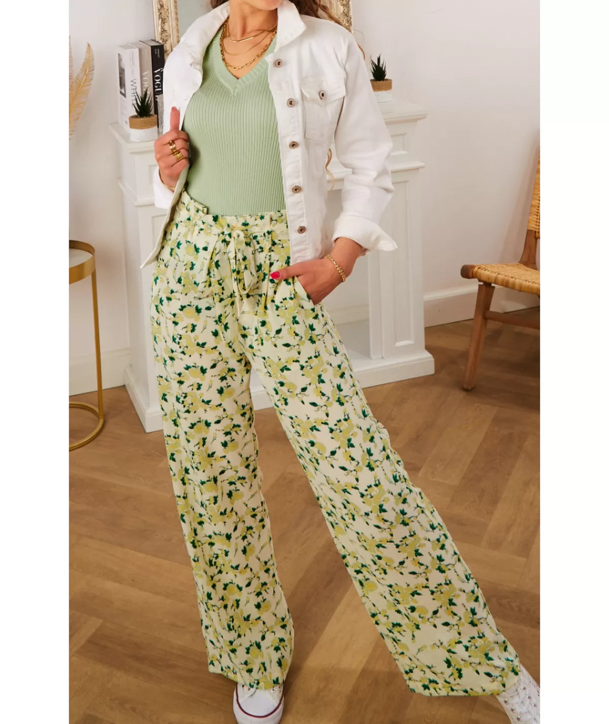 La boutique de Lilie Jeans / Pantalons>PANTALON RANIA Vert