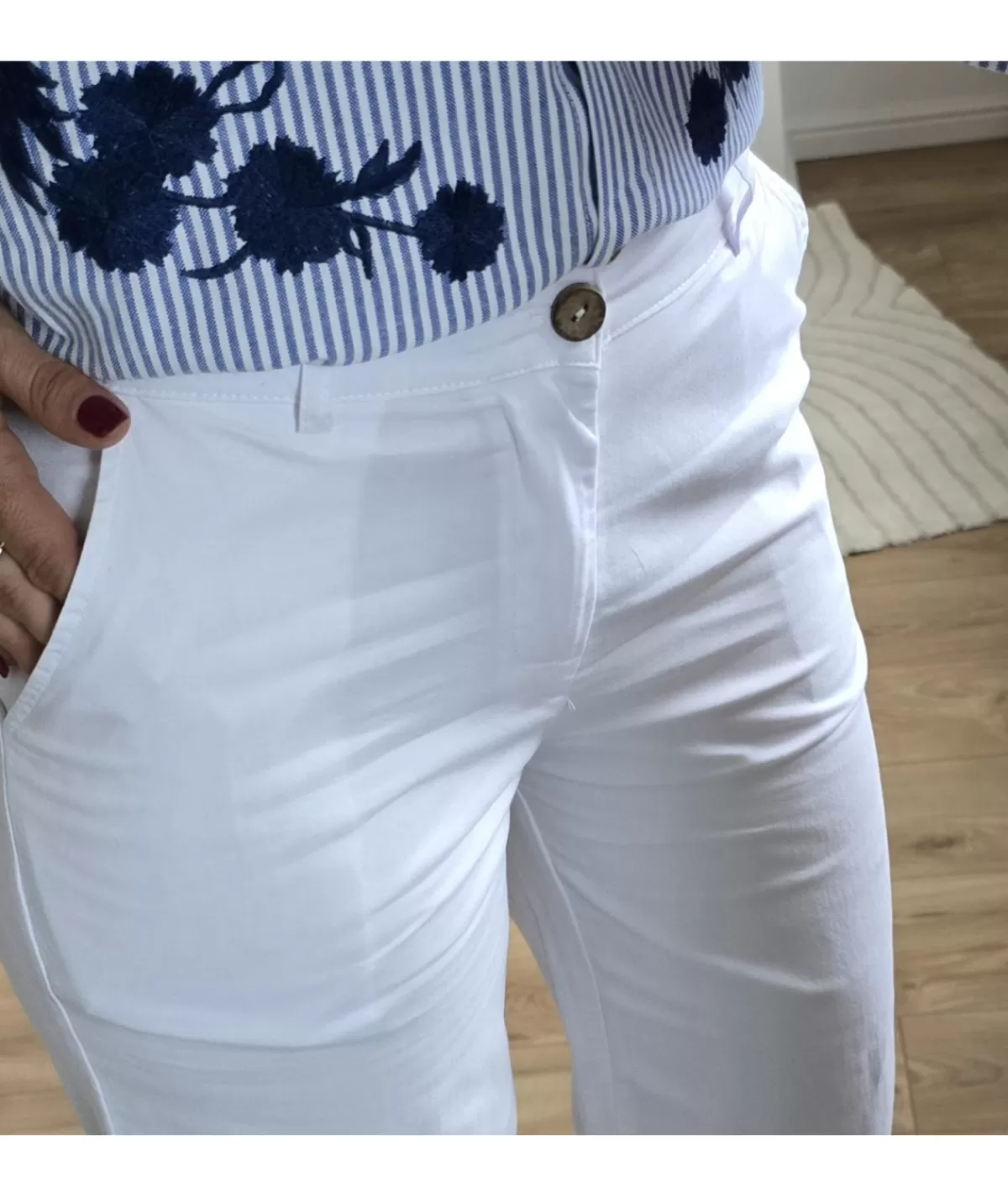 La boutique de Lilie Jeans / Pantalons>PANTALON ROBERTA WILDE Blanc